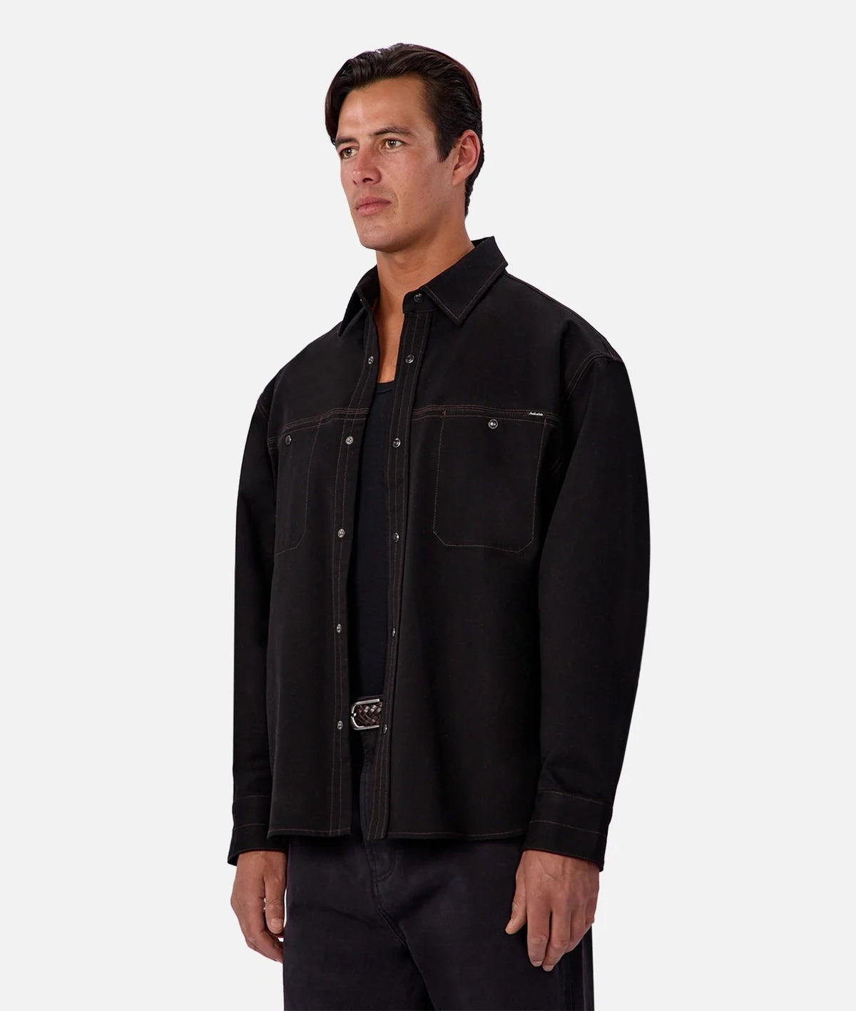 Industrie Nebraska L/S Shirt - Black Men's Tops - Sloane Boutique
