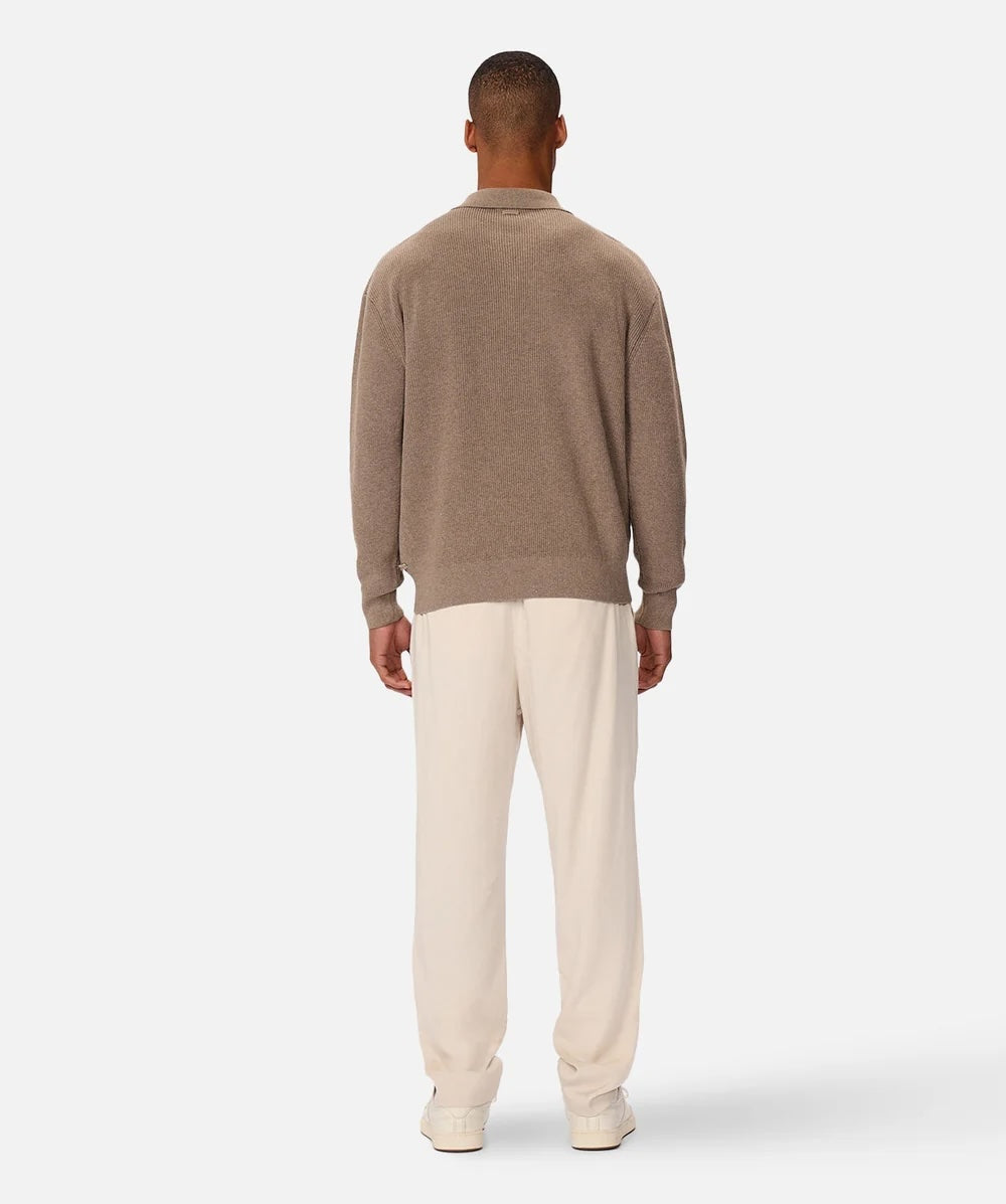 Industrie New England Polo - Walnut Men's Tops - Sloane Boutique