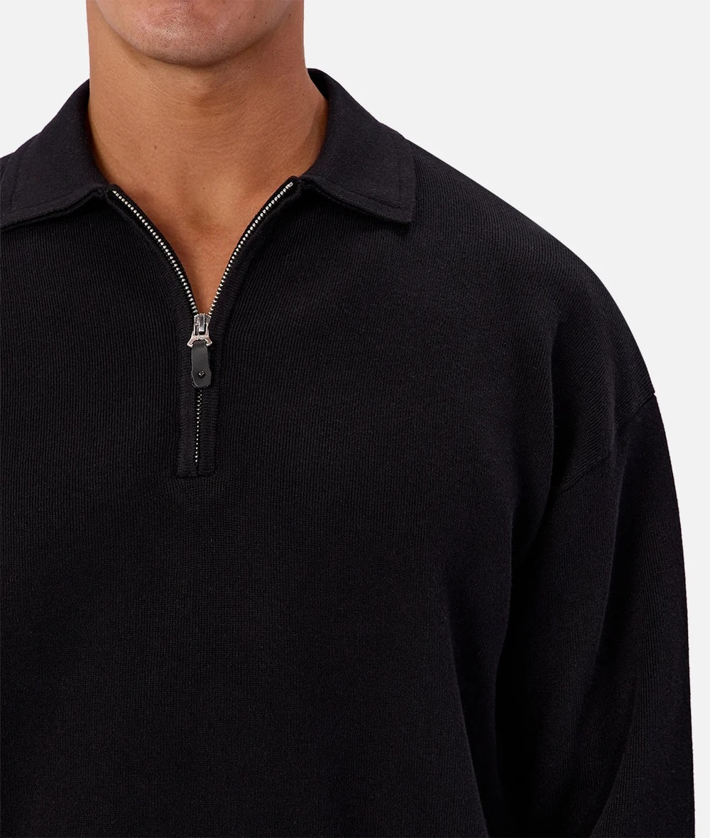 Industrie Silverlake Knit - Black Men's Tops - Sloane Boutique