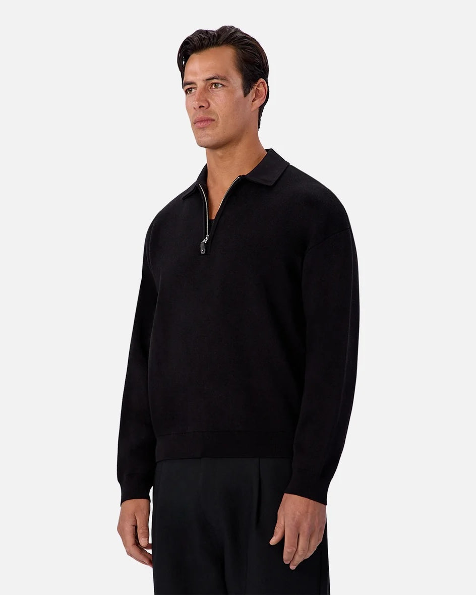 Industrie Silverlake Knit - Black Men's Tops - Sloane Boutique