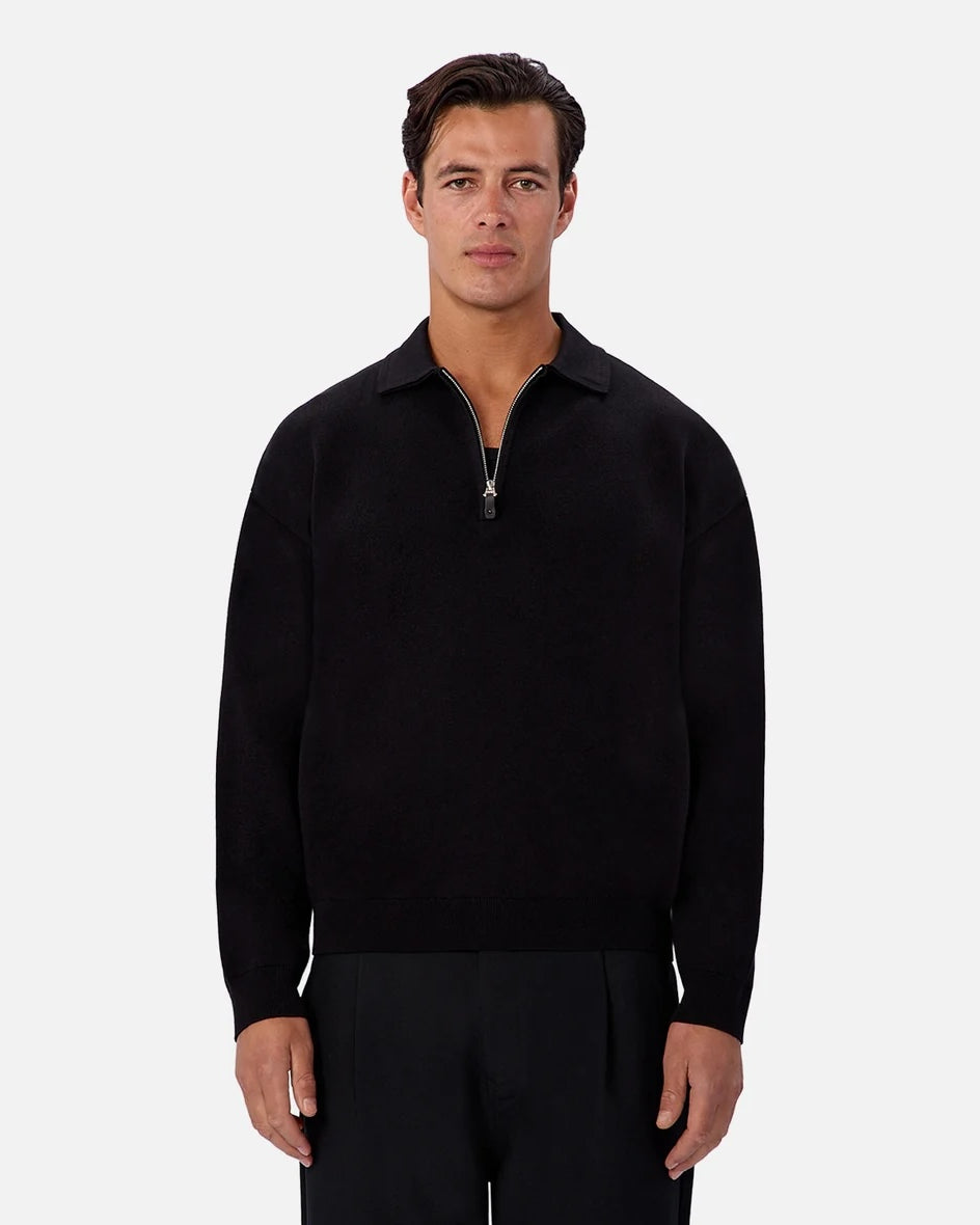 Industrie Silverlake Knit - Black Men's Tops - Sloane Boutique