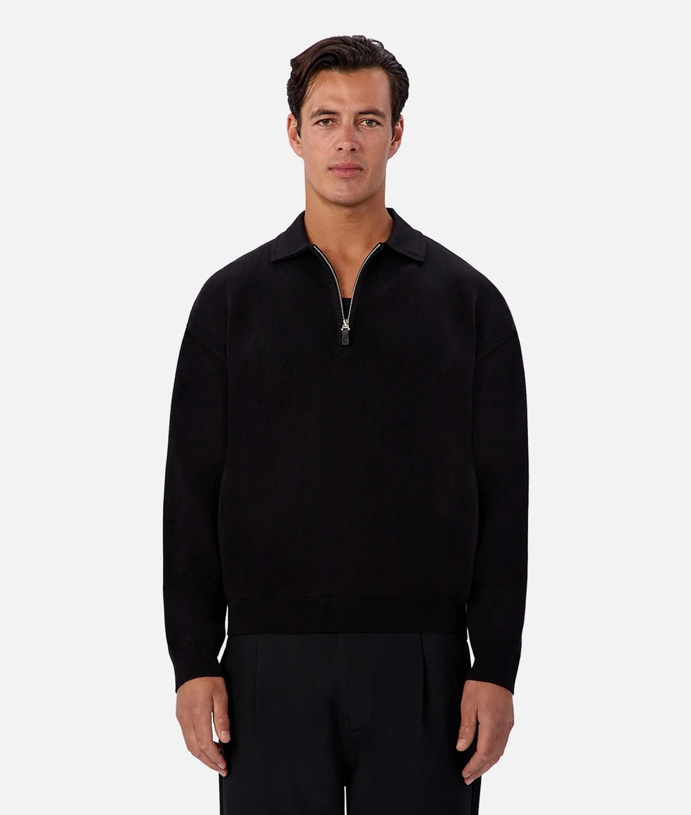 Industrie Silverlake Knit - Black Men's Tops - Sloane Boutique