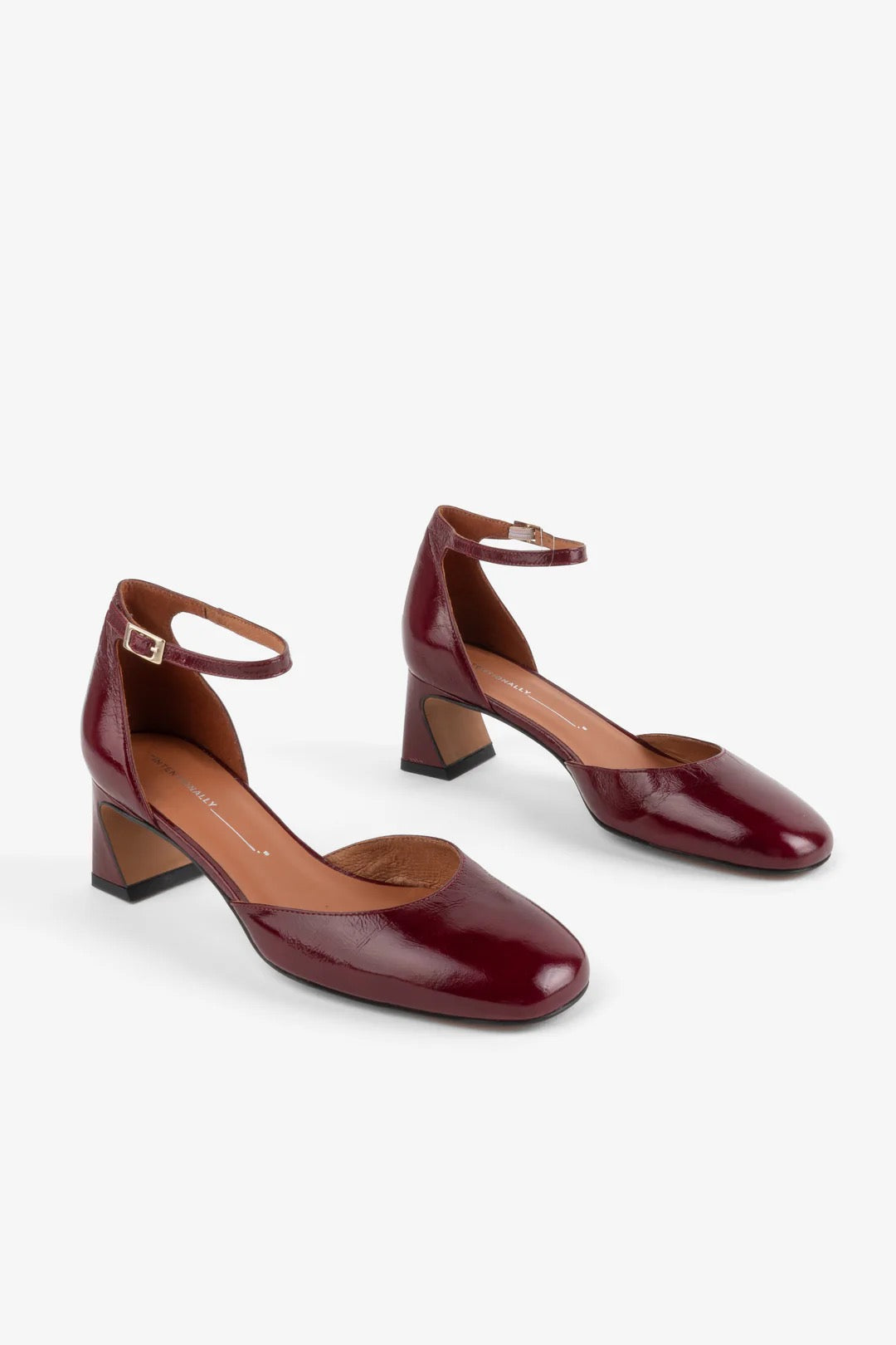 Intentionally Blank Polly Ankle Strap Shoe - Merlot sale shoes - Sloane Boutique