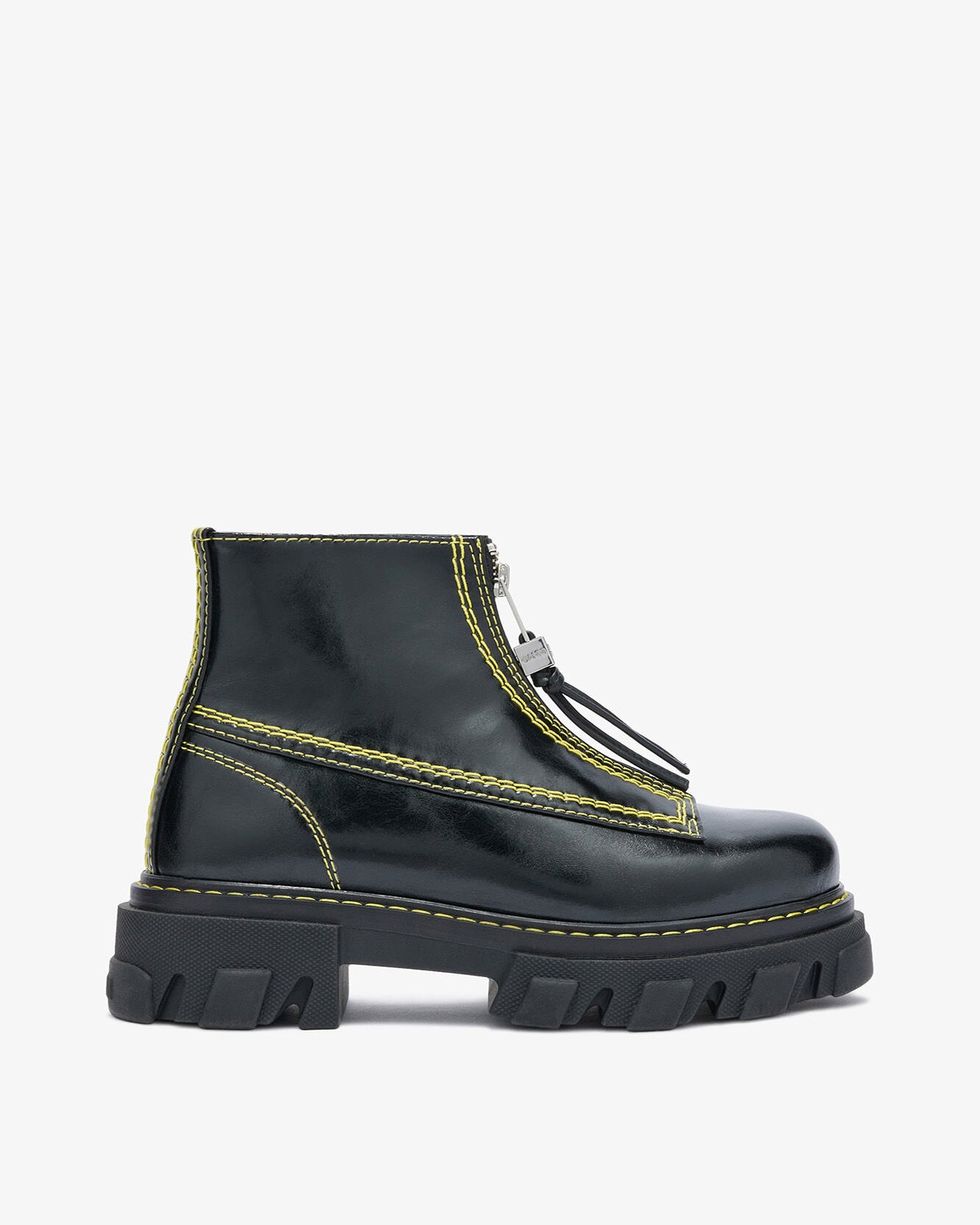IVY Ganni Cleated Zip Boot - Black PERSONAL - Sloane Boutique