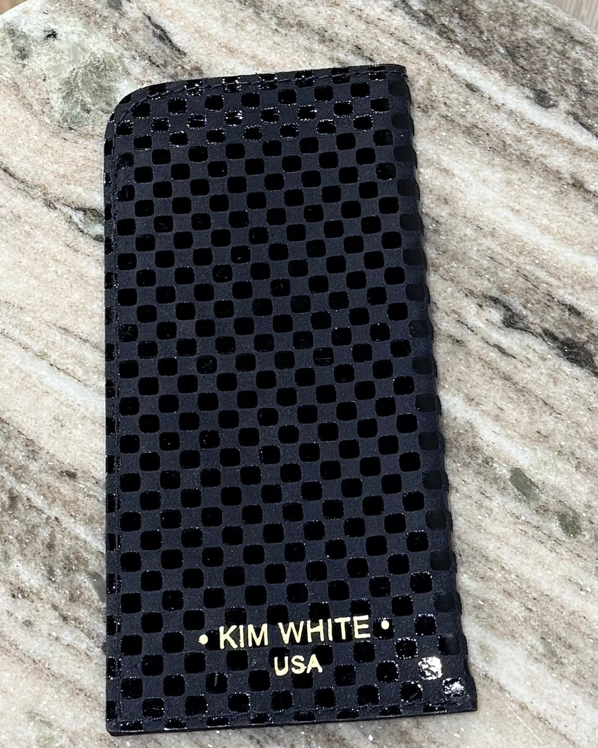 Kim White Eyeglasses Case - Black Mini Square Accessories - Sloane Boutique