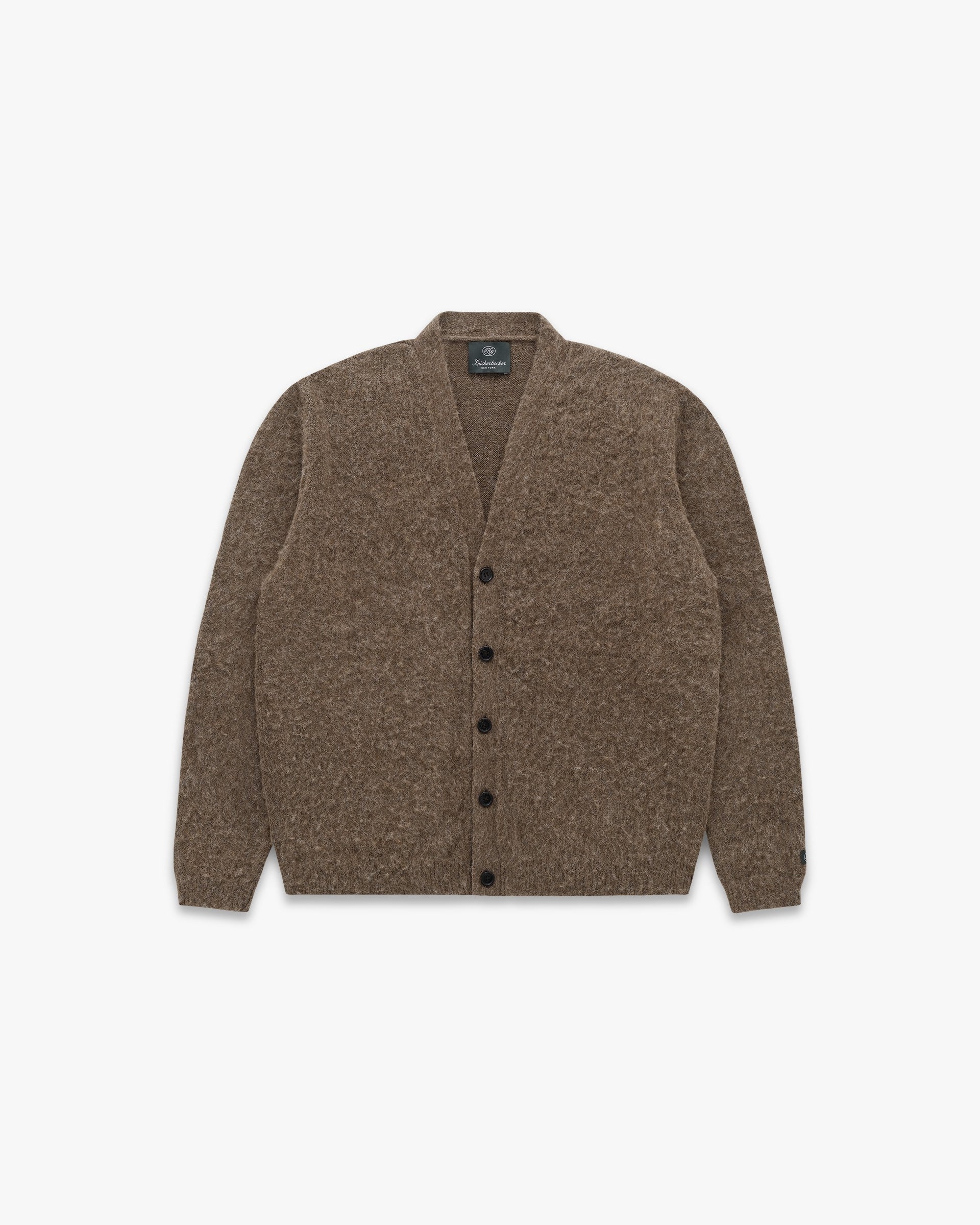 Knickerbocker Amos Alpaca Cardigan - Brown Men's Tops - Sloane Boutique