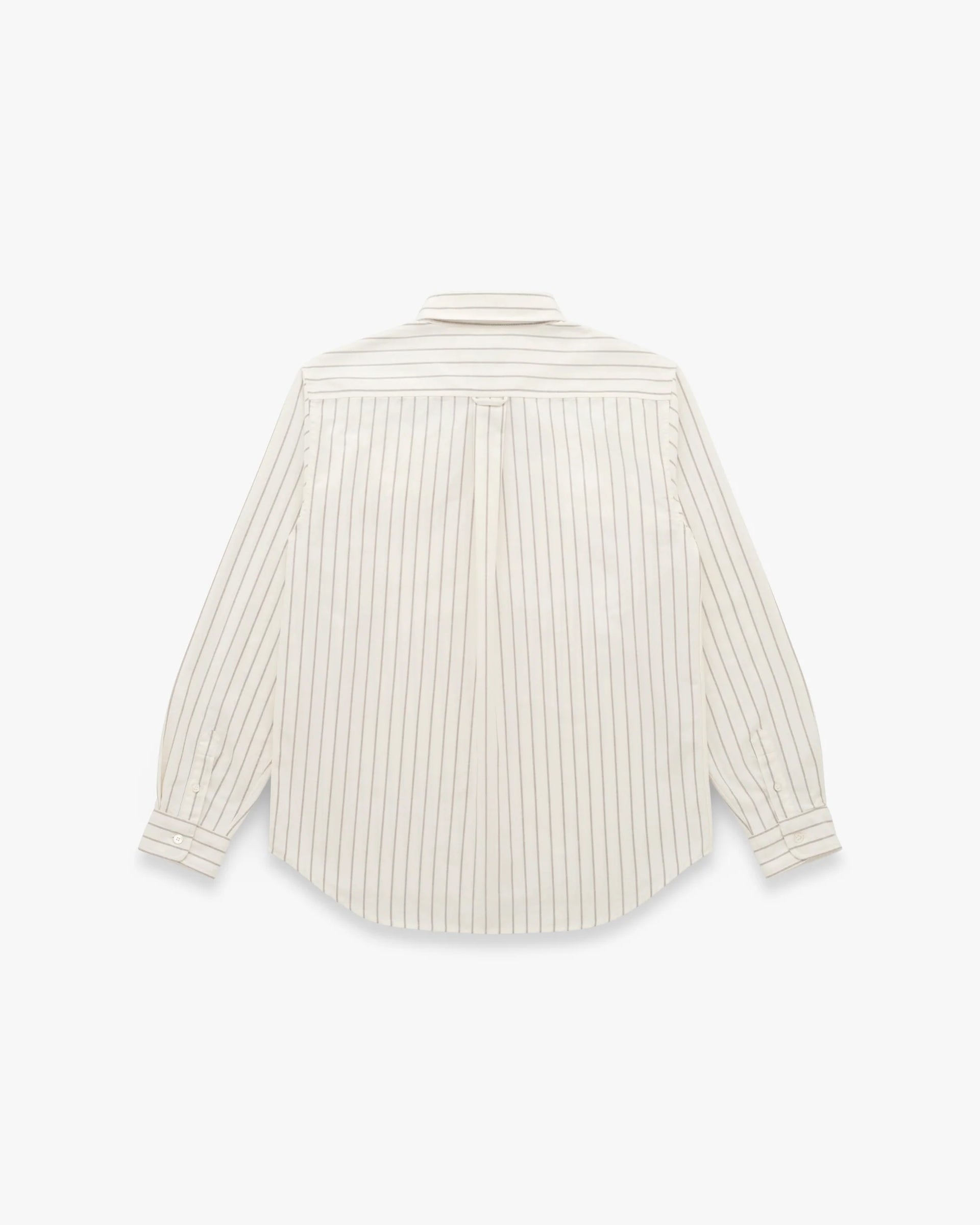 Knickerbocker Beefy Oxford - Bone & Olive Men's Tops - Sloane Boutique