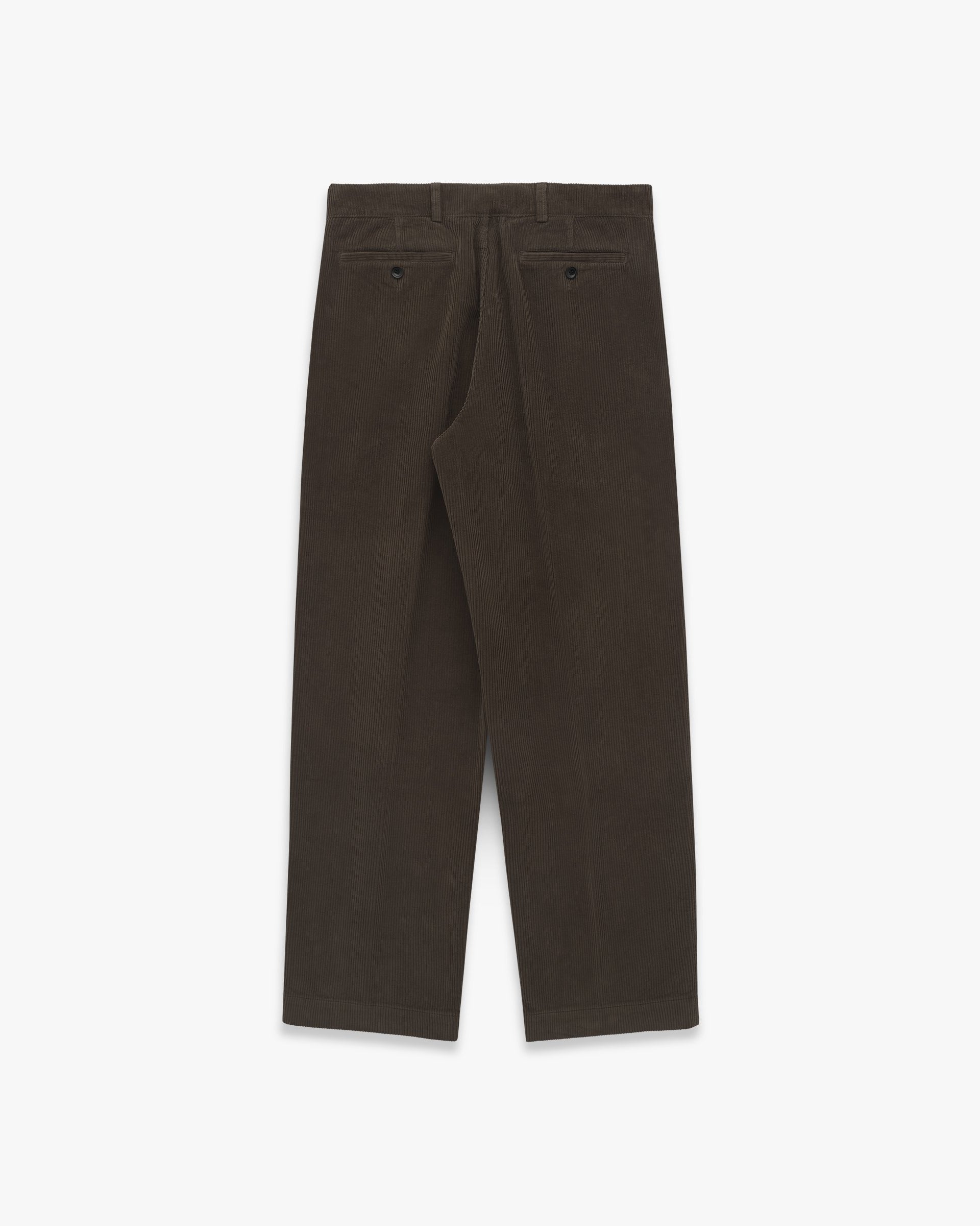 Knickerbocker Canal Pleated Corduroy Cotton Pant - Coffee Men's Bottoms - Sloane Boutique