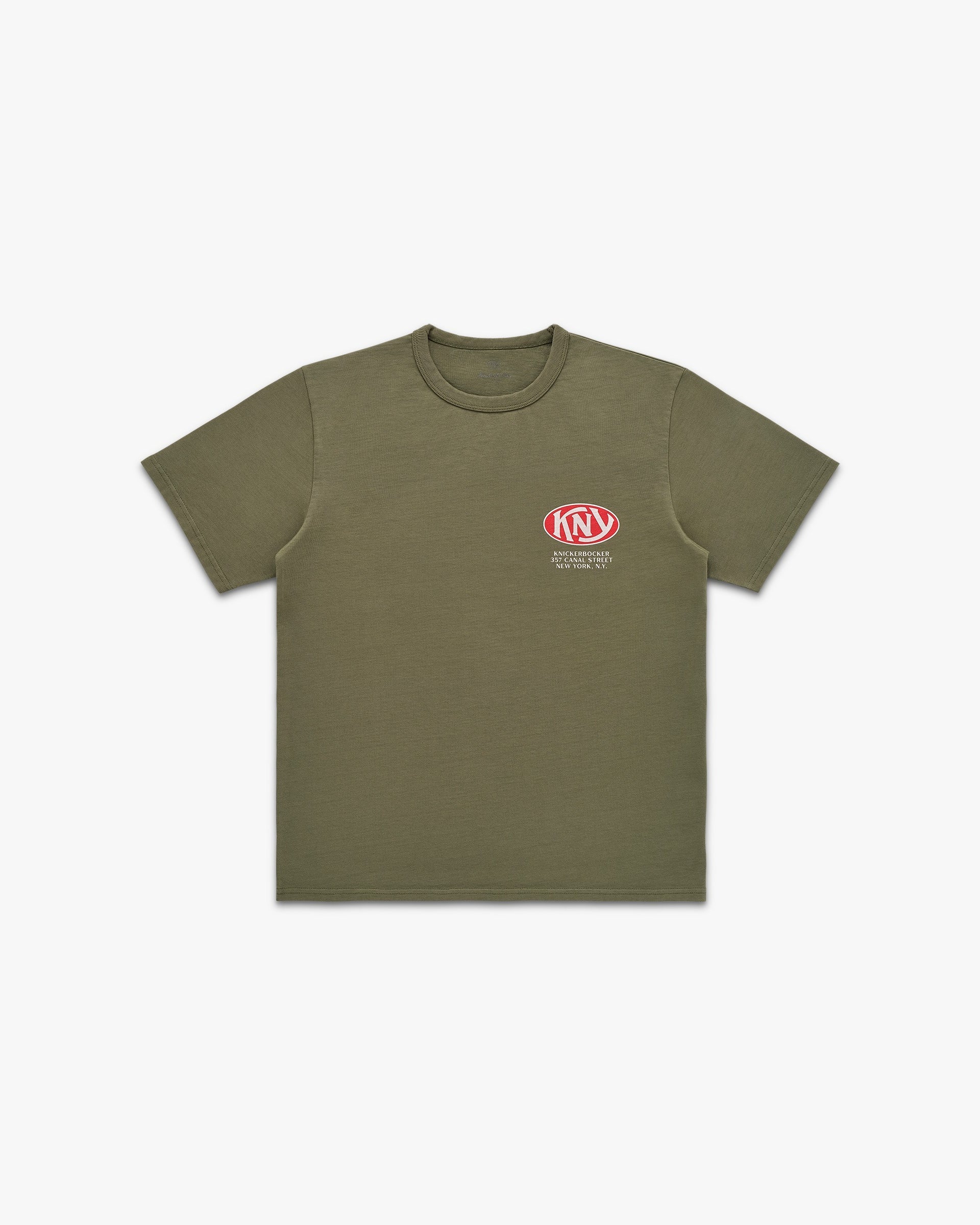 Knickerbocker KNY Heavyweight T-Shirt - Olive Men's Tops - Sloane Boutique