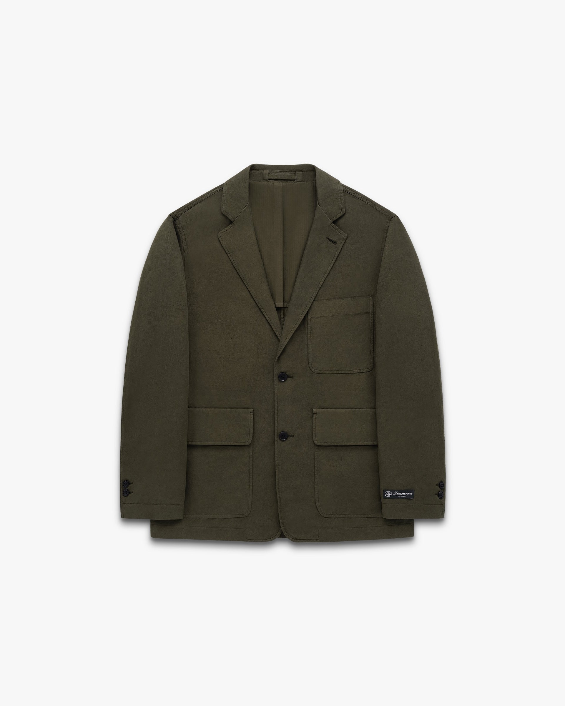Knickerbocker Lane Twill Cotton & Linen Suit Jacket - Tuscan Olive Men's Tops - Sloane Boutique