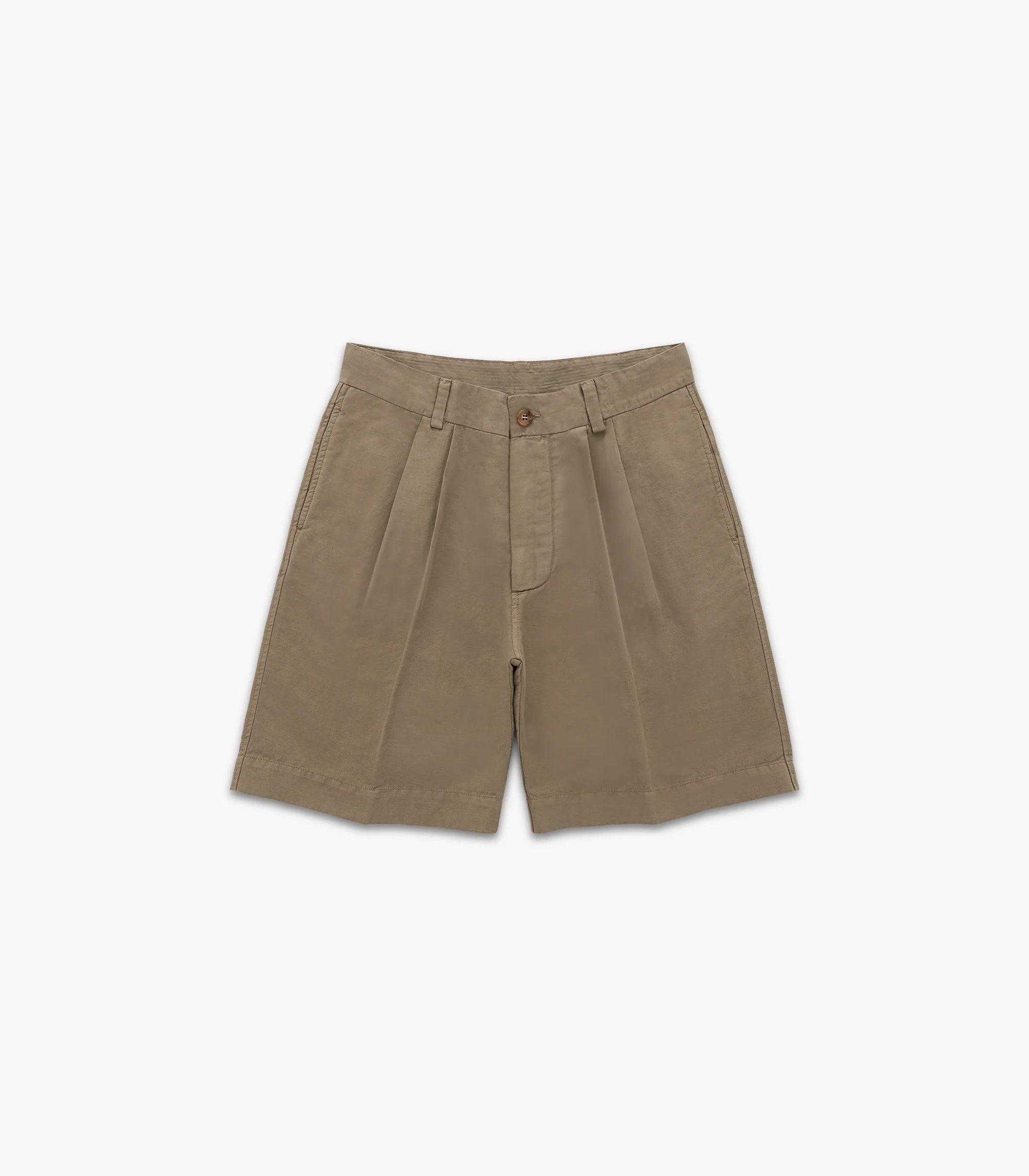 Knickerbocker Men's Harbor Cotton & Linen Short - Khaki Men's Bottoms - Sloane Boutique