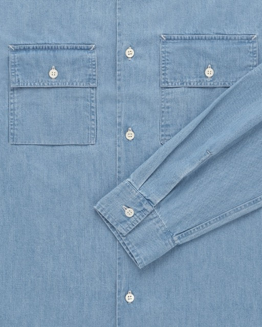 Knickerbocker Pacific Denim Shirt - Light Wash Indigo Men's Tops - Sloane Boutique