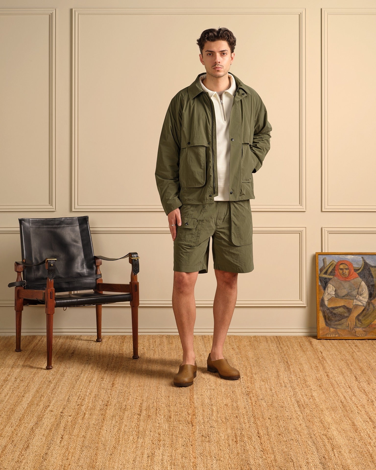 Knickerbocker Scout Nylon Coat - Olive Men's Tops - Sloane Boutique