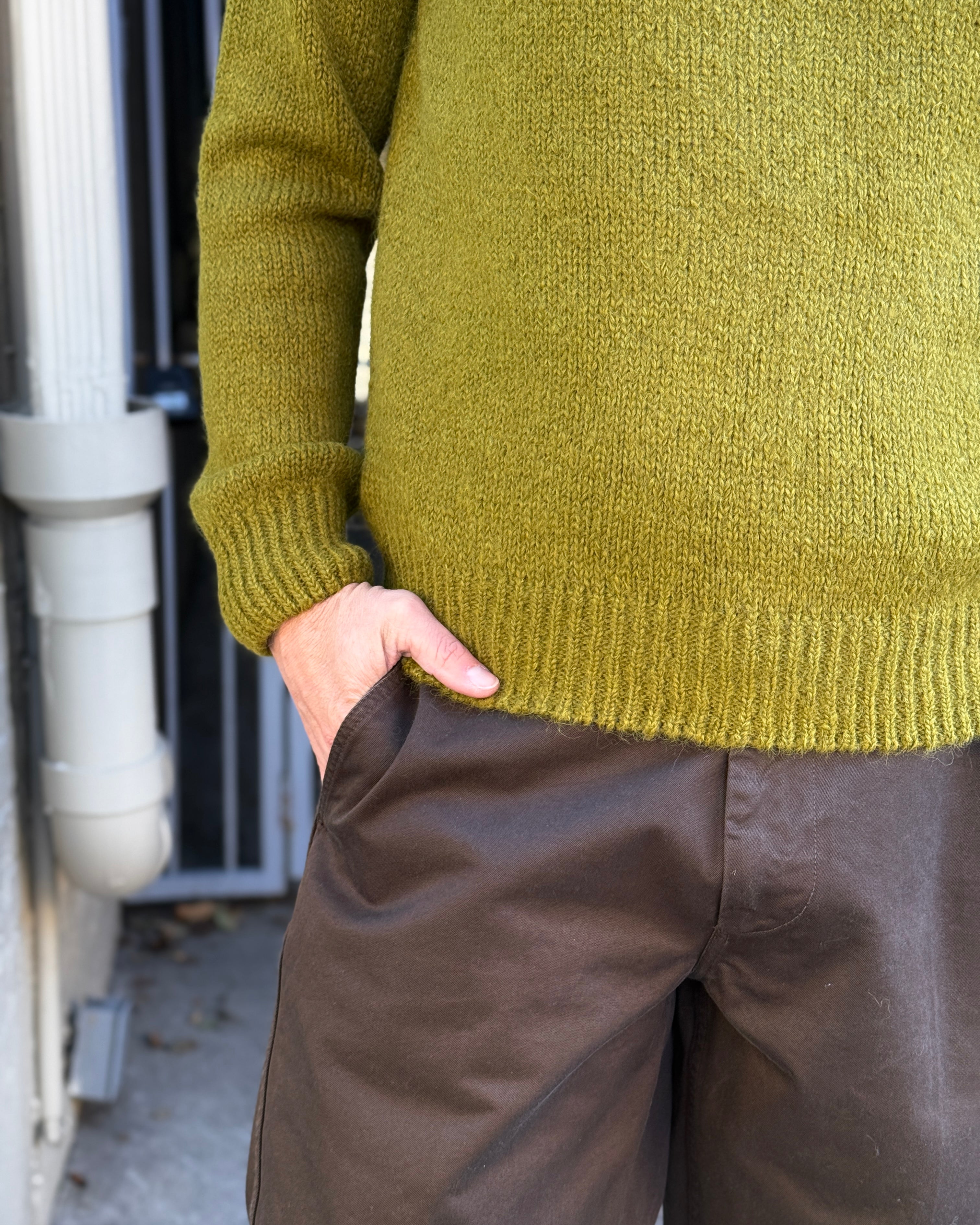 Knickerbocker Tapered Twillform Pant - Black Olive Men's Bottoms - Sloane Boutique