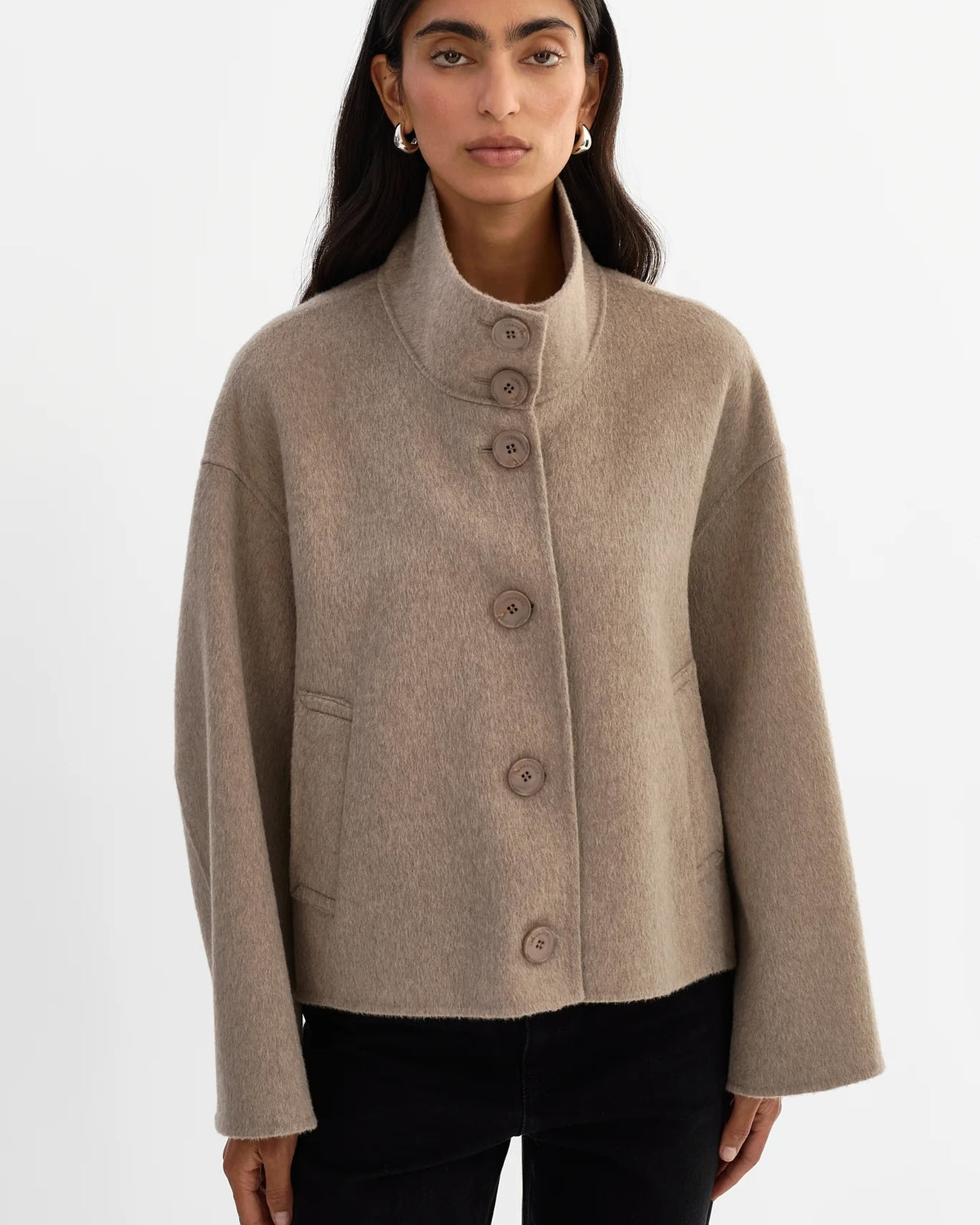 Lamarque McKenna Jacket - Heather Taupe Outerwear - Sloane Boutique