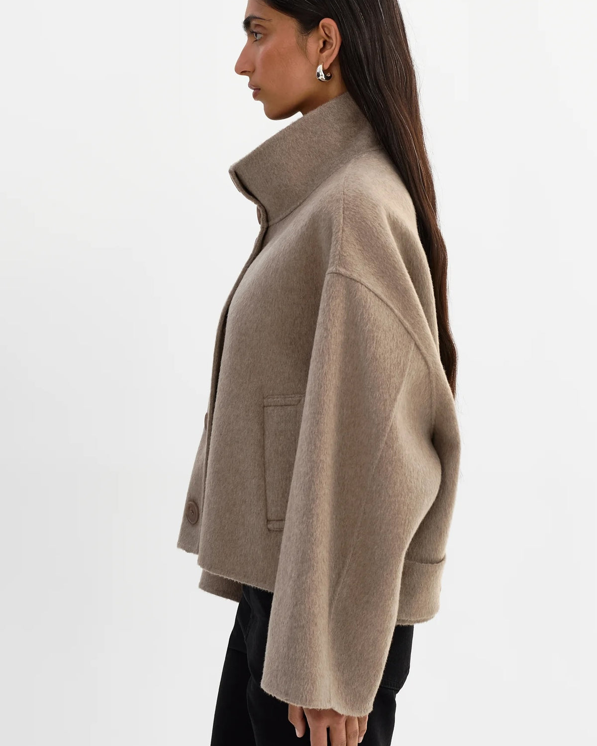 Lamarque McKenna Jacket - Heather Taupe Outerwear - Sloane Boutique