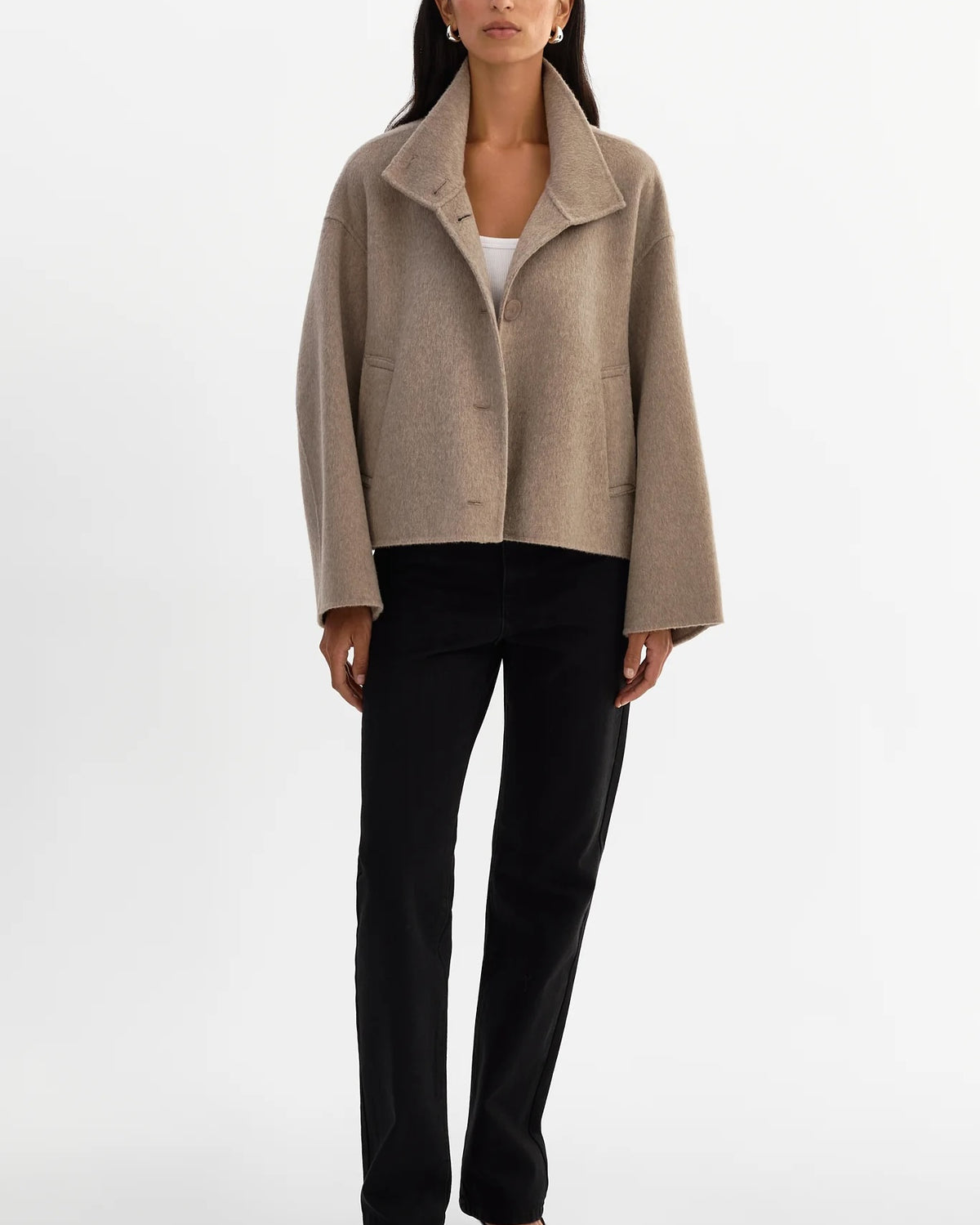 Lamarque McKenna Jacket - Heather Taupe Outerwear - Sloane Boutique