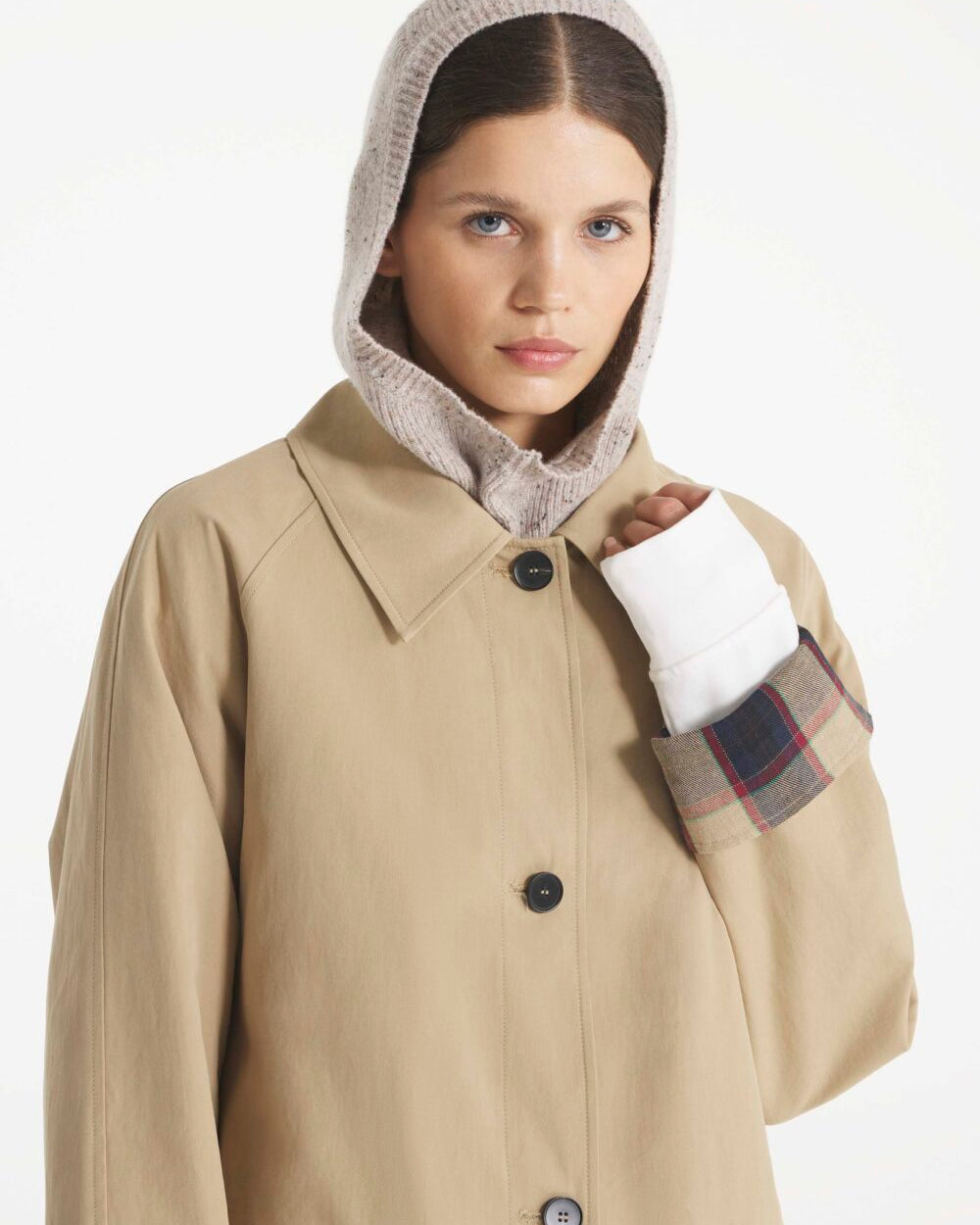 Le Mont St. Michel Arthur-Neps Yarn Balaclava - Grey Accessories - Sloane Boutique