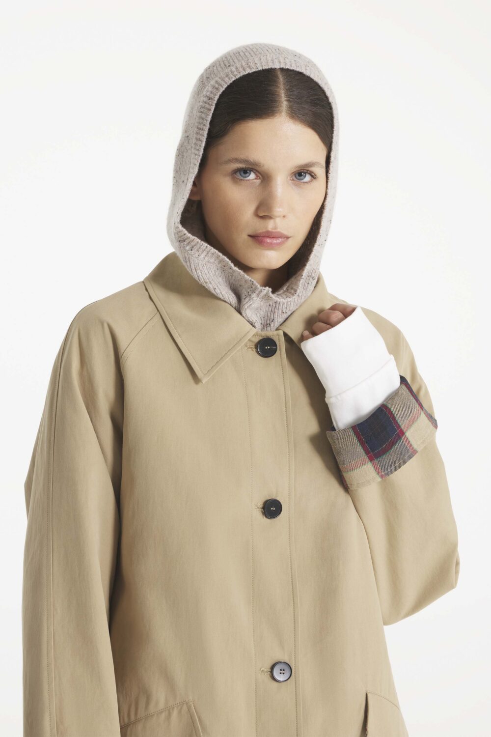 Le Mont St. Michel Arthur-Neps Yarn Balaclava - Grey Accessories - Sloane Boutique