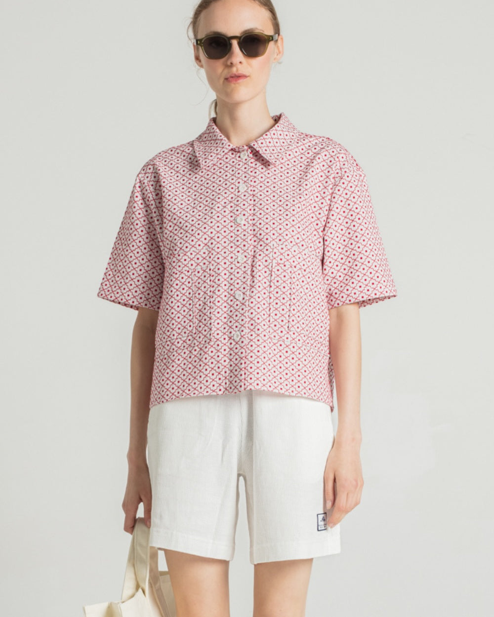 Le Mont St. Michel Coresse Shirt - Red Women's Tops - Sloane Boutique