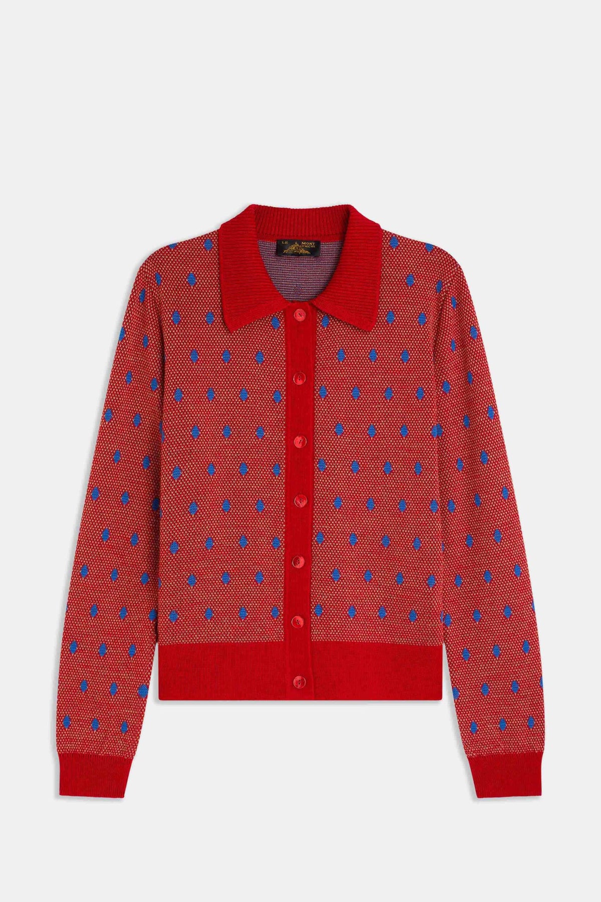 Le Mont St. Michel Grives Cardigan - Red Women's Tops - Sloane Boutique