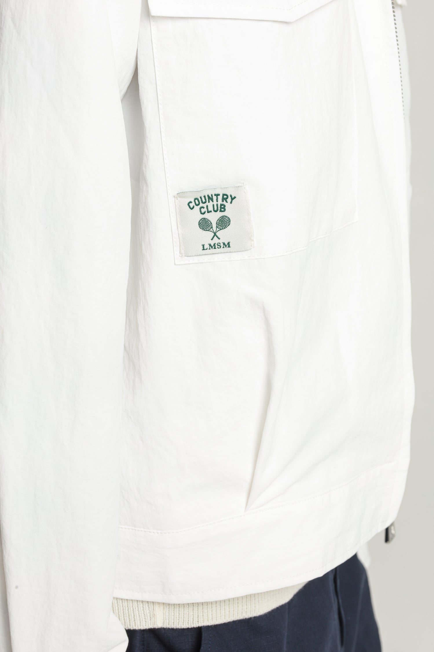 Le Mont St. Michel Vaffeta Jacket- Off White sale outerwear - Sloane Boutique