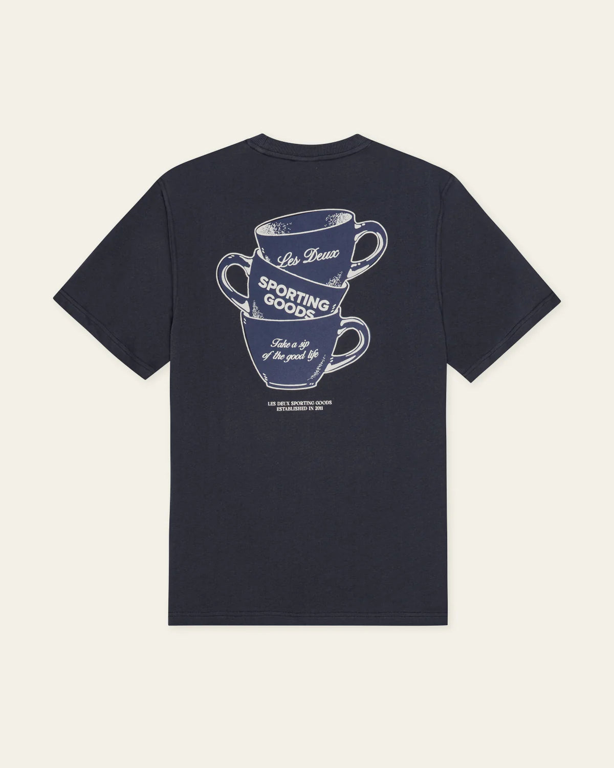 Les Deux Ben Artist T-Shirt - Dark Navy Blue Men's Tops - Sloane Boutique