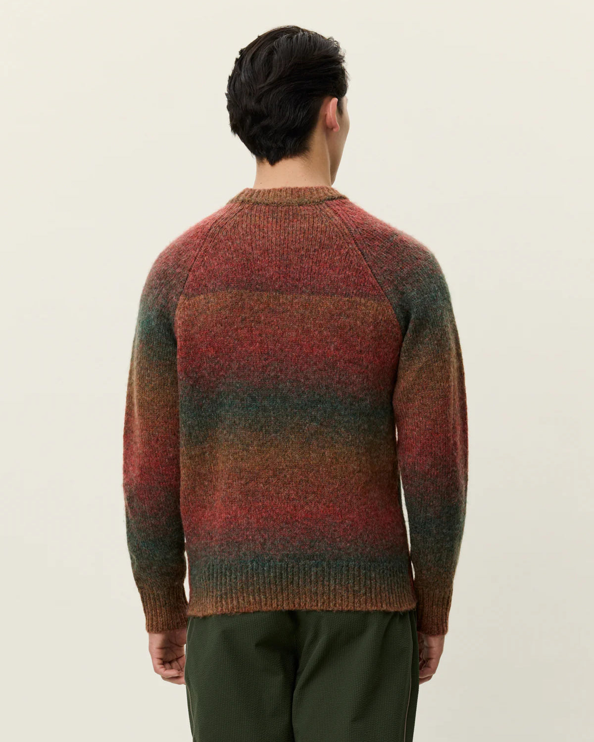 Les Deux Brad Gradient Knit Jumper - Dark Clay Orange Men's Tops - Sloane Boutique