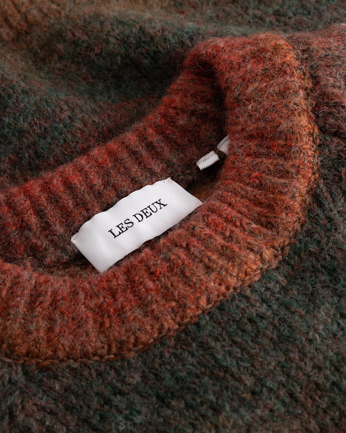 Les Deux Brad Gradient Knit Jumper - Dark Clay Orange Men's Tops - Sloane Boutique