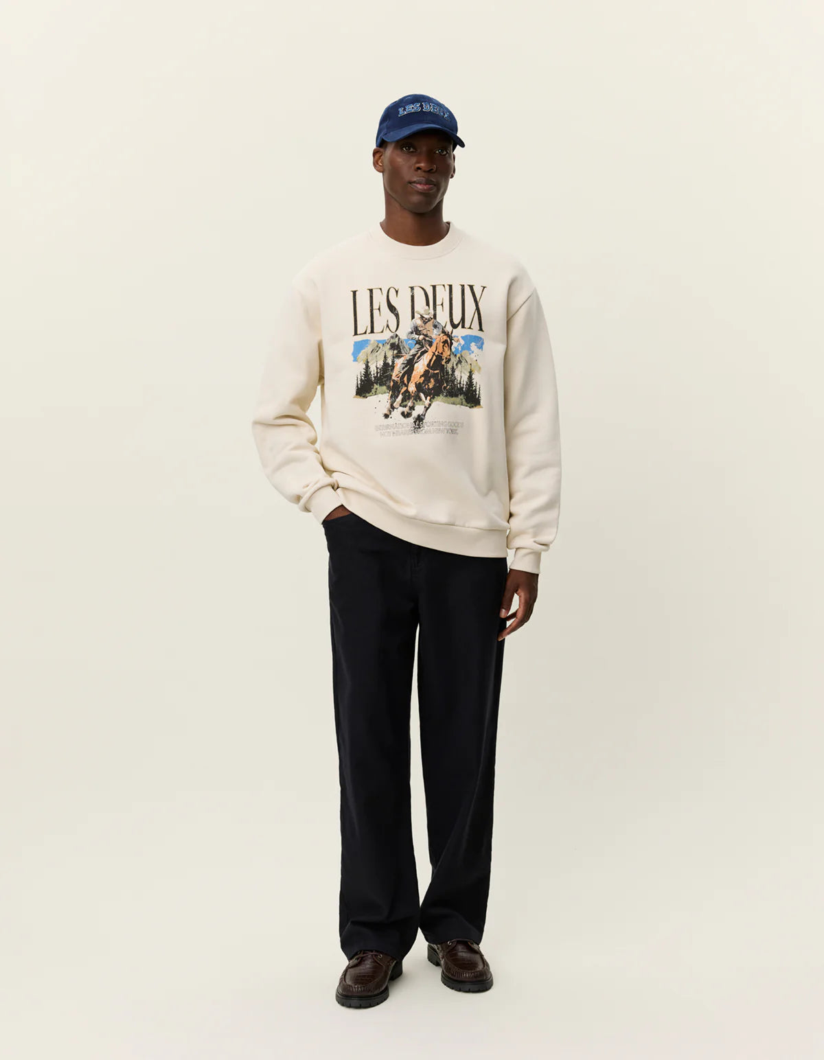 Les Deux Cole Cowboy Sweatshirt - Ivory Men's Tops - Sloane Boutique