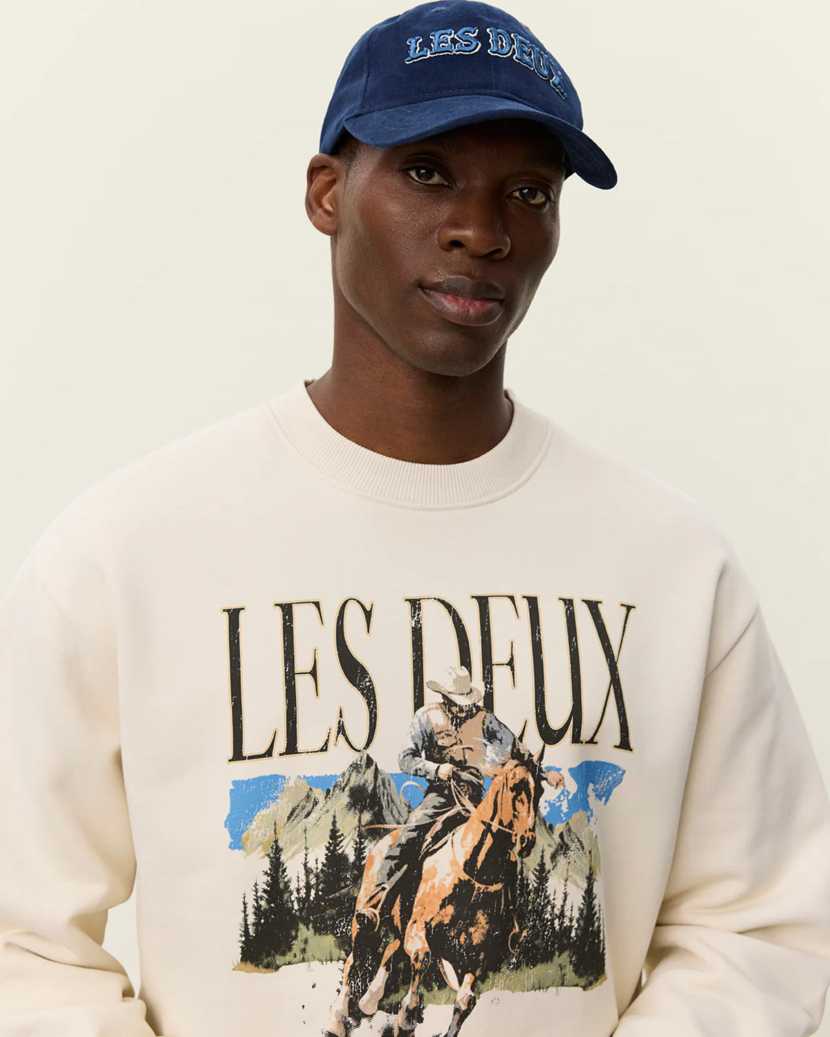 Les Deux Cole Cowboy Sweatshirt - Ivory Men's Tops - Sloane Boutique
