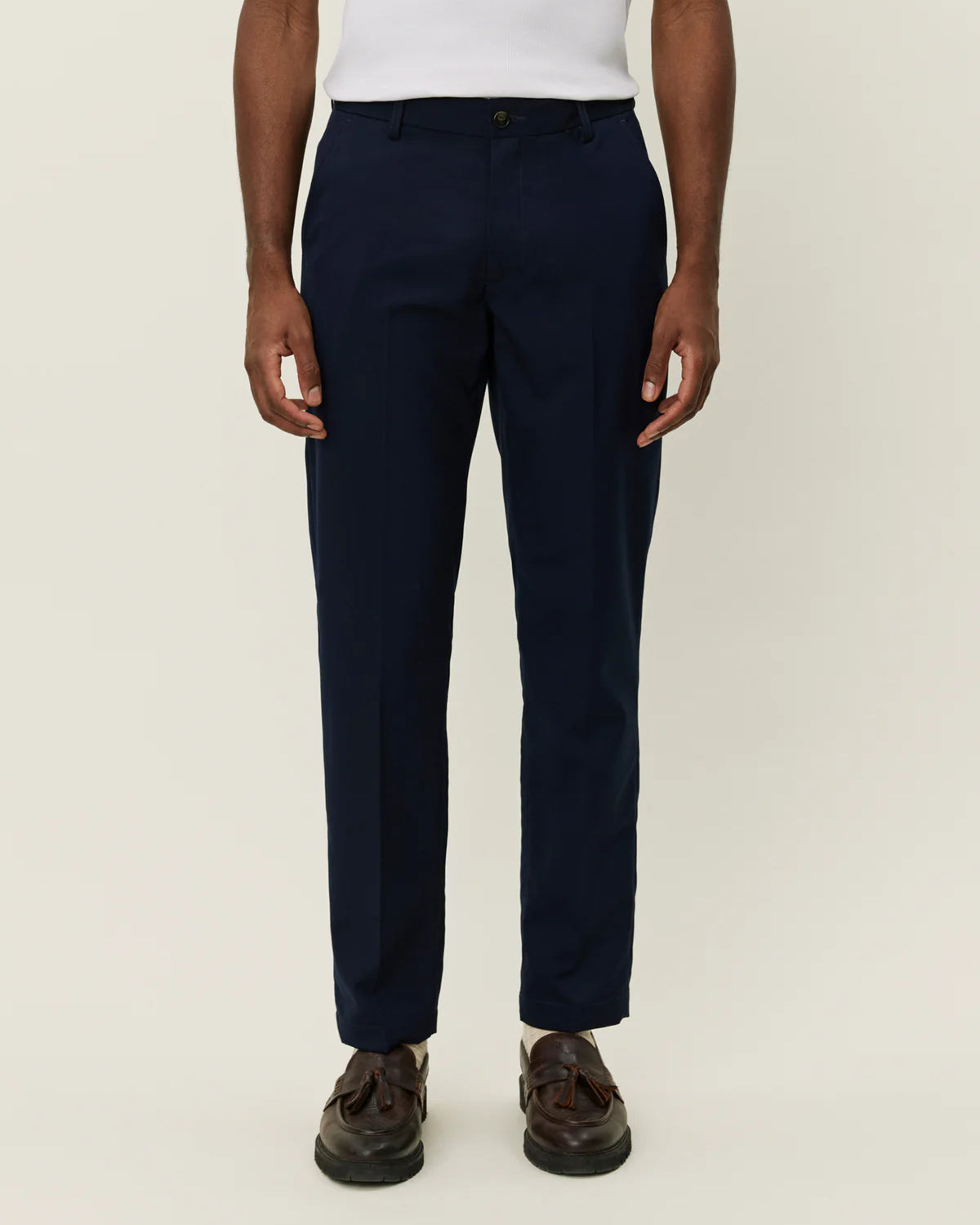 Les Deux Como Reg Suit Pants - Dark Navy Men's Bottoms - Sloane Boutique