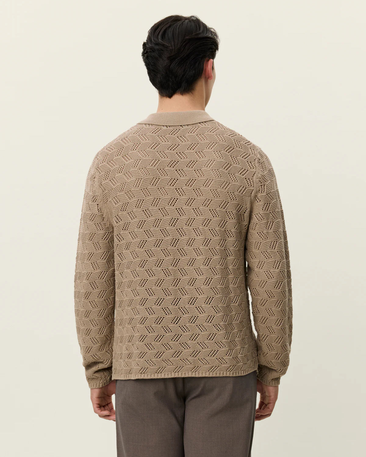 Les Deux Eloi Knit Shirt - Dark Sand Men's Tops - Sloane Boutique