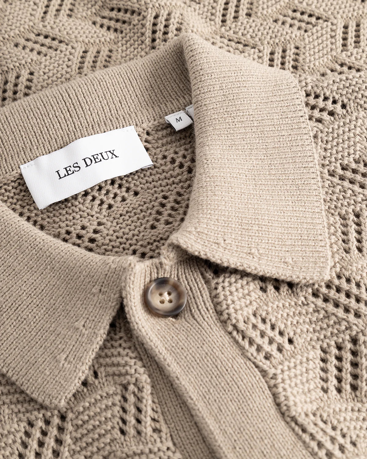 Les Deux Eloi Knit Shirt - Dark Sand Men's Tops - Sloane Boutique