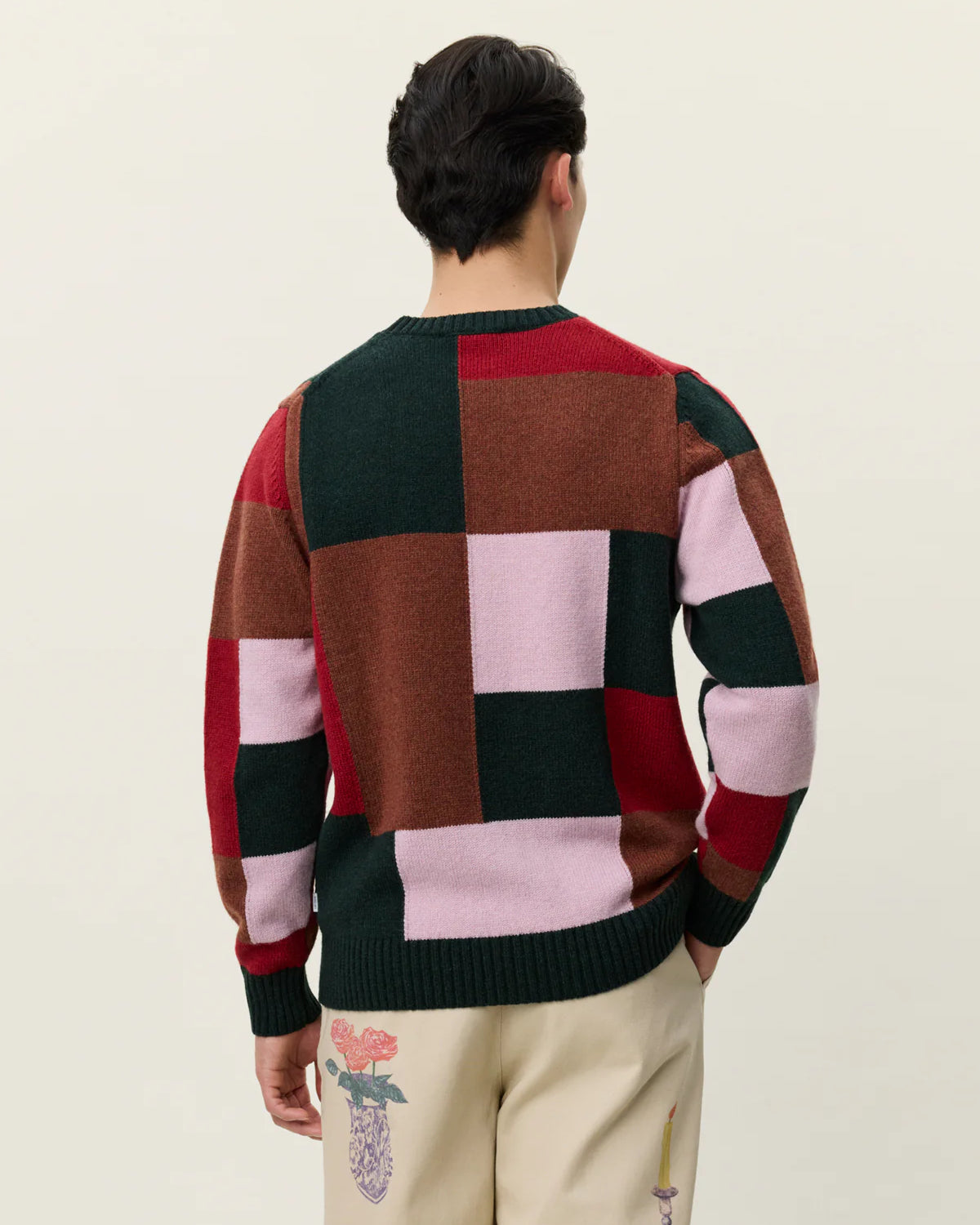 Les Deux Everett Colorblock Knit - Duffel Bag Men's Tops - Sloane Boutique