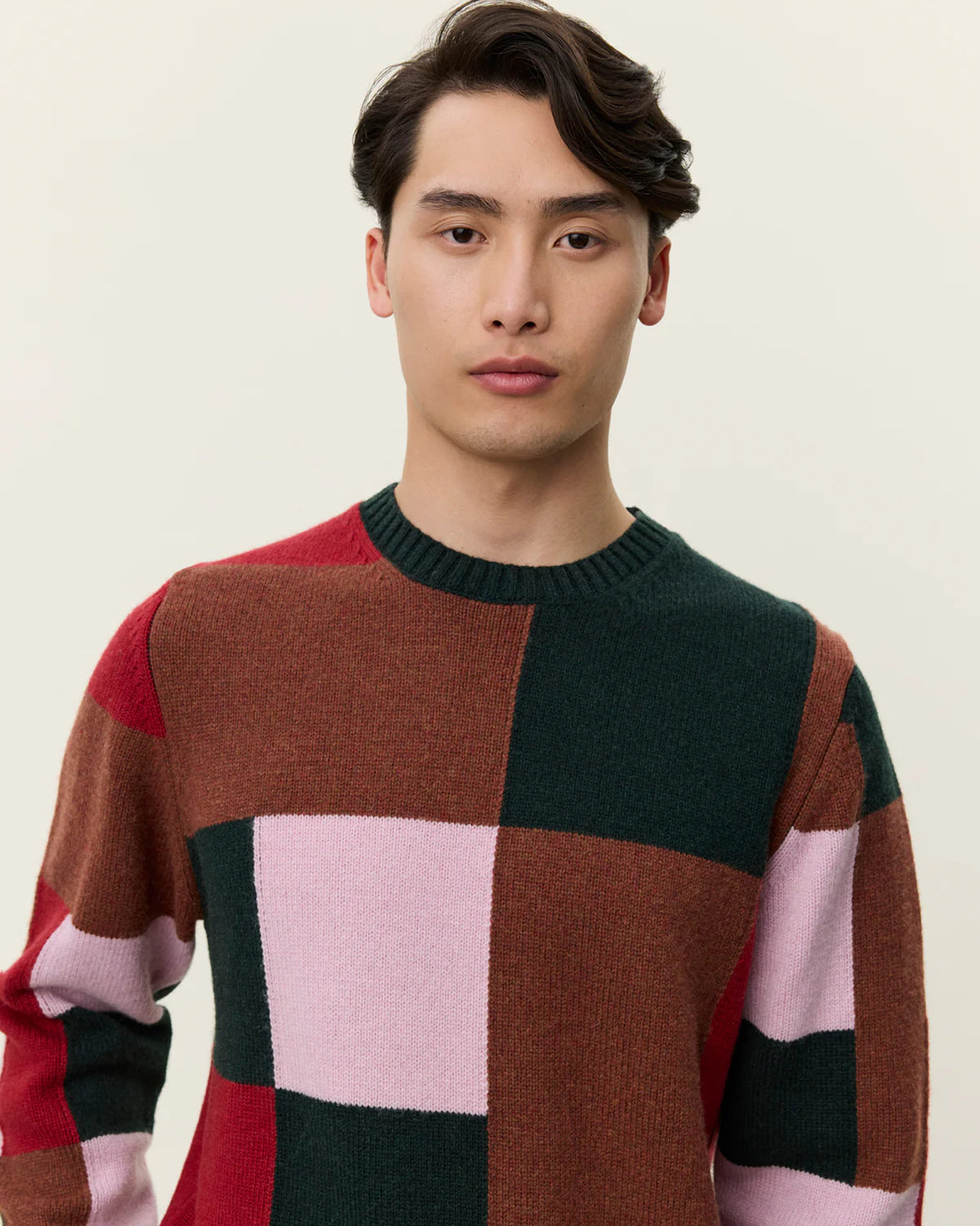 Les Deux Everett Colorblock Knit - Duffel Bag Men's Tops - Sloane Boutique