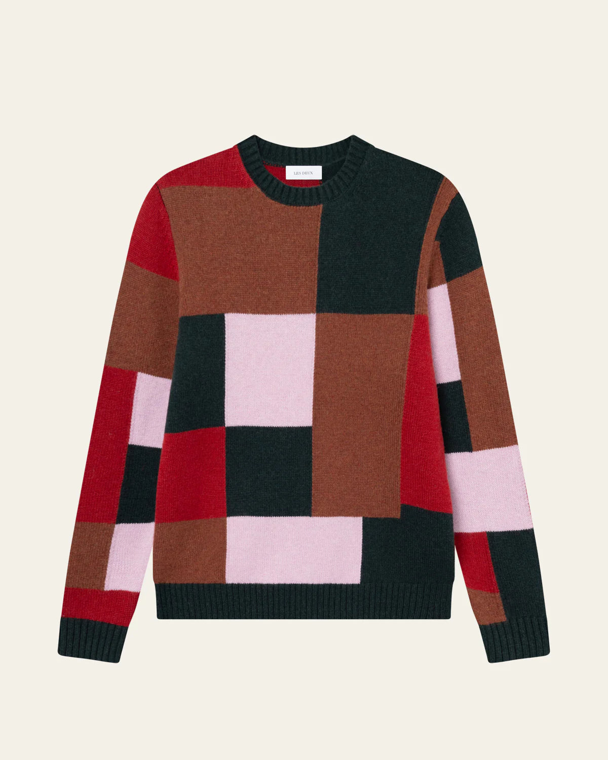 Les Deux Everett Colorblock Knit - Duffel Bag Men's Tops - Sloane Boutique