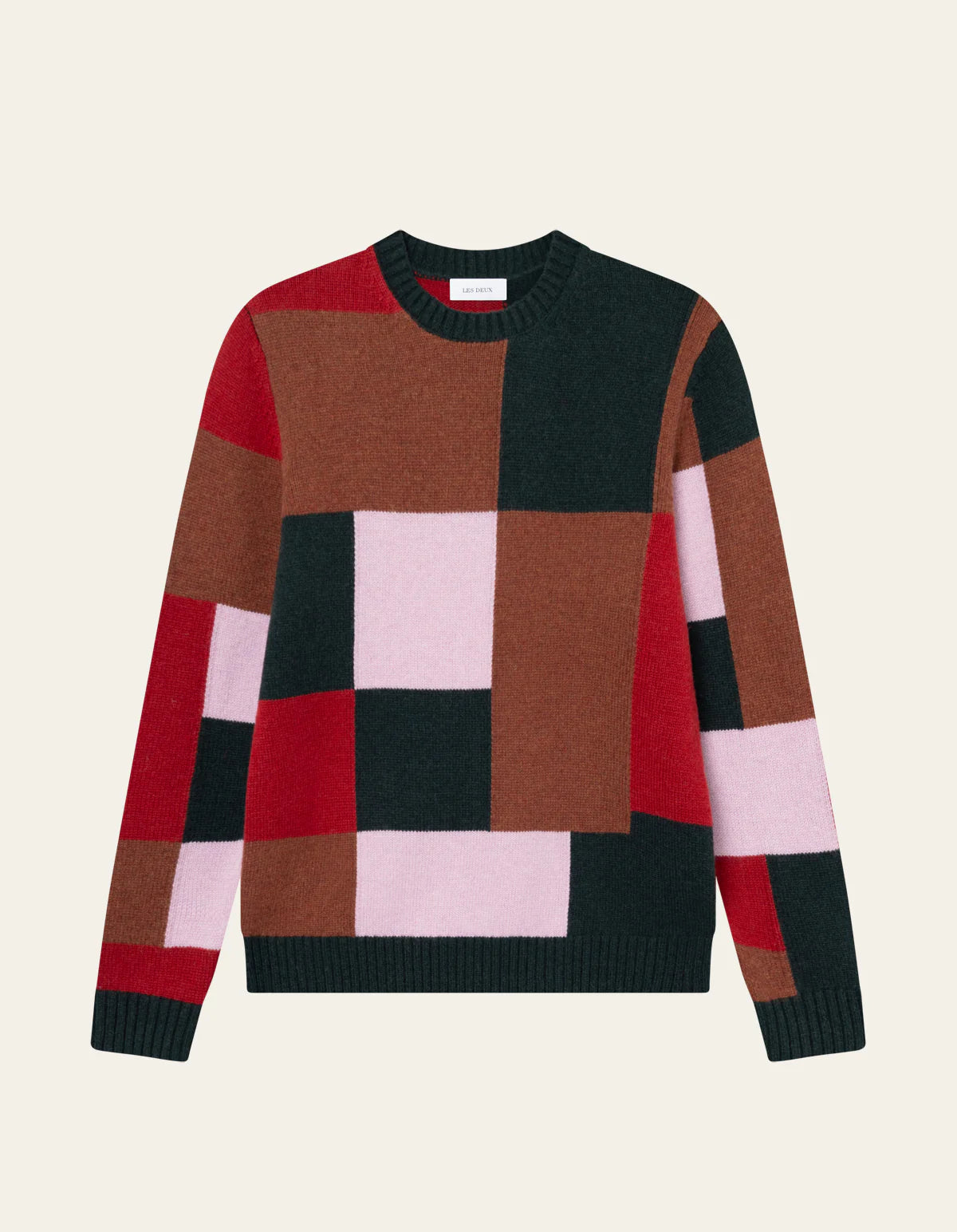 Les Deux Everett Colorblock Knit - Duffel Bag Men's Tops - Sloane Boutique