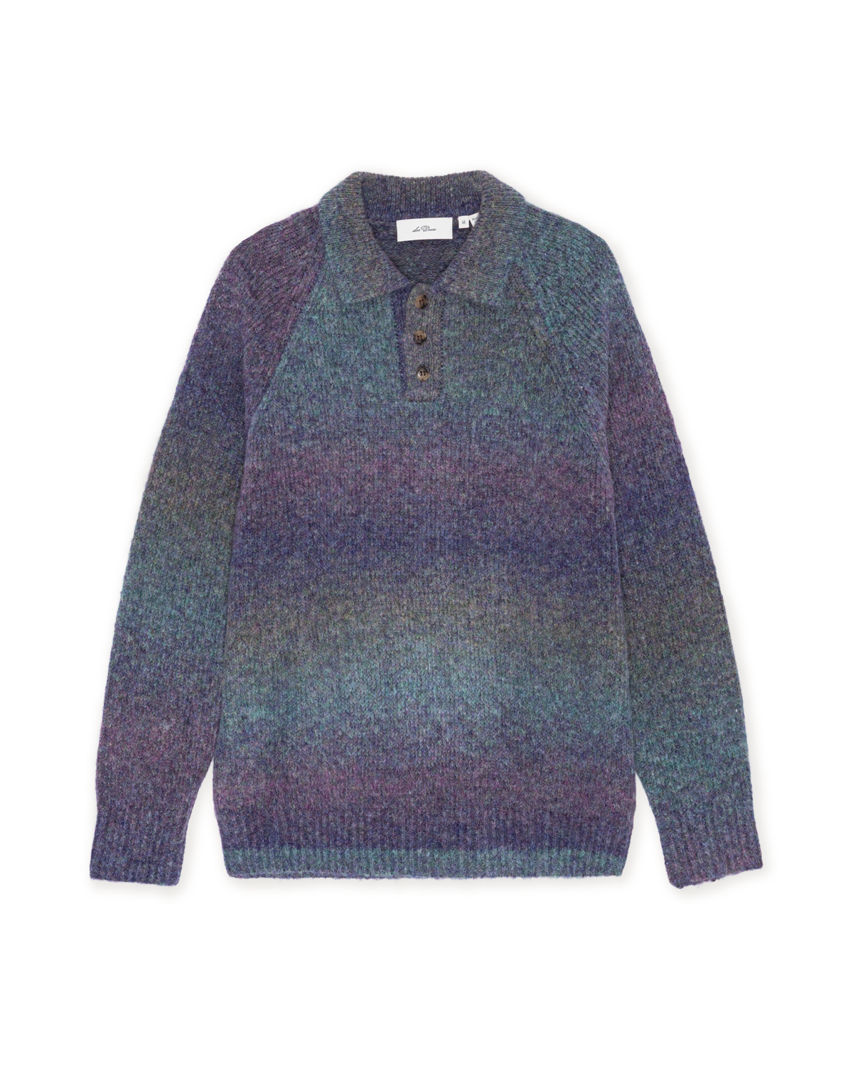 Les Deux Gradient Knitted Polo - Spiced Plum Purple Men's Tops - Sloane Boutique
