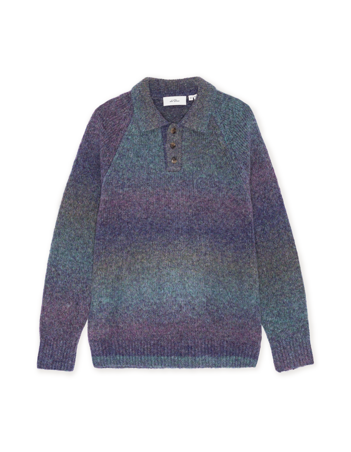 Les Deux Gradient Knitted Polo - Spiced Plum Purple Men's Tops - Sloane Boutique