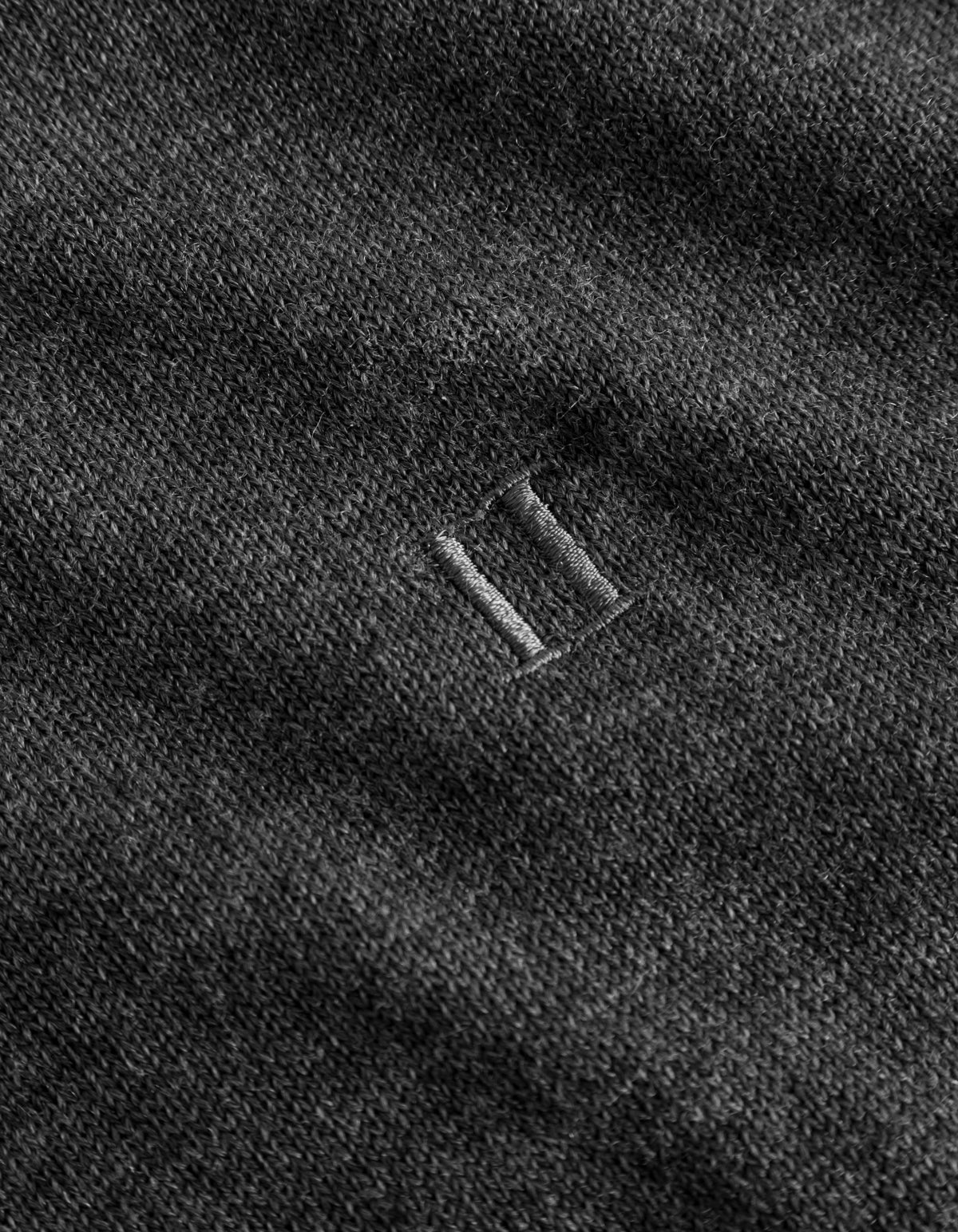 Les Deux Greyson Merino Knit - Dark Grey Melange Men's Tops - Sloane Boutique