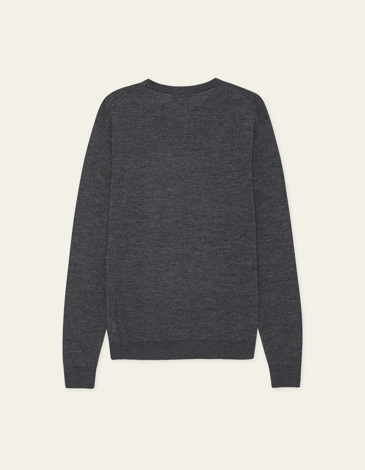 Les Deux Greyson Merino Knit - Dark Grey Melange Men's Tops - Sloane Boutique
