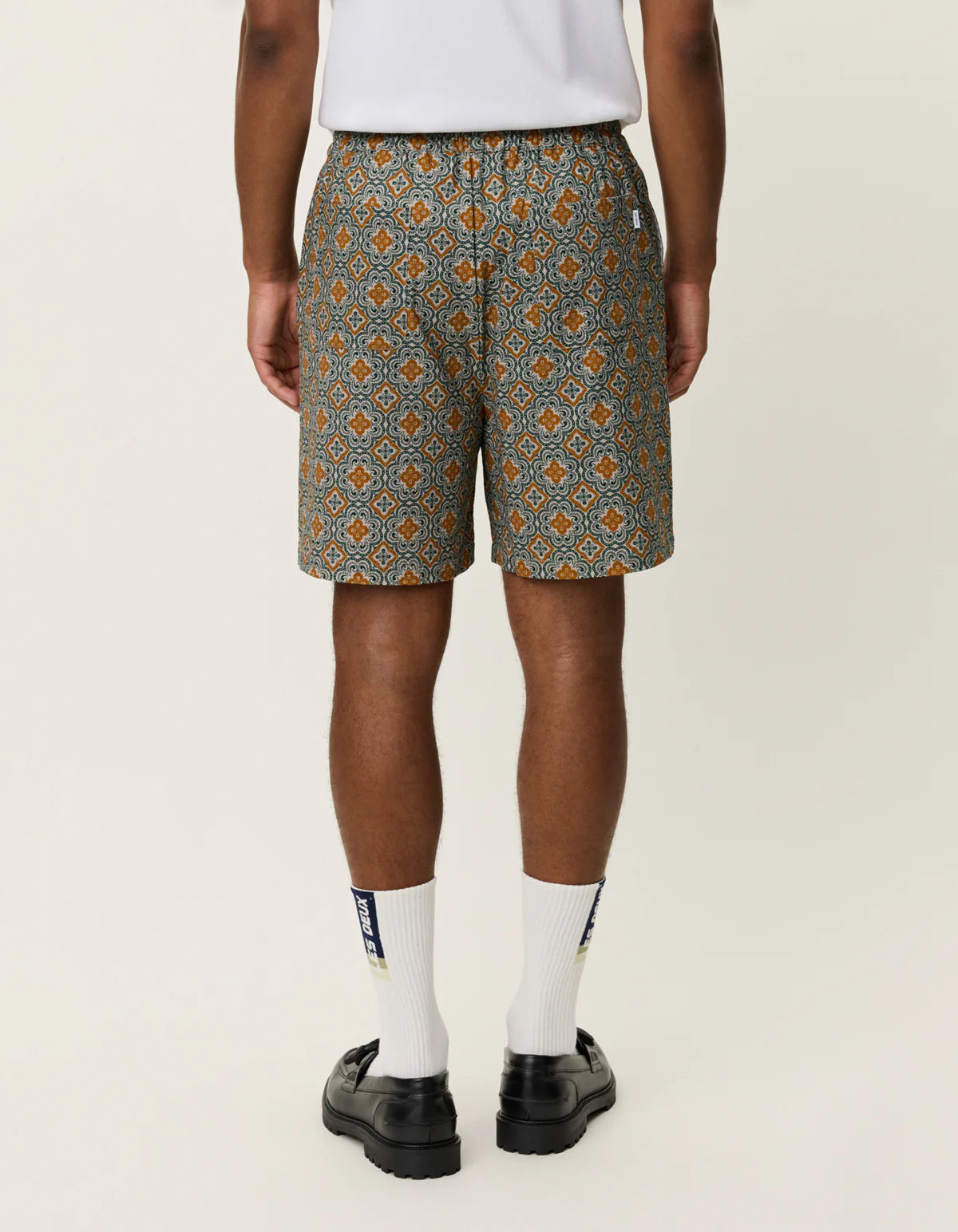 Les Deux Harry Arabesque Shorts - Sea Moss Green Men's Bottoms - Sloane Boutique