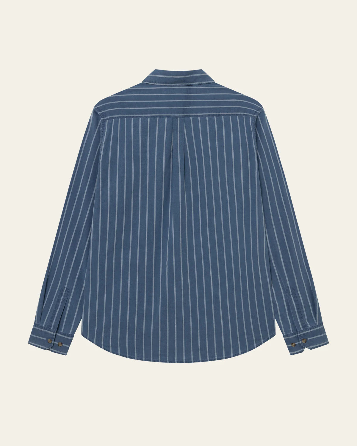 Les Deux Kash Indigo Stripe Shirt - Denim Blue Men's Tops - Sloane Boutique