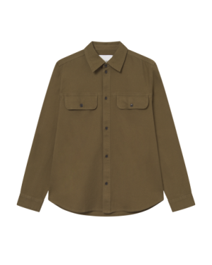 Les Deux Luciano Structured Overshirt - Military Olive Men's Tops - Sloane Boutique