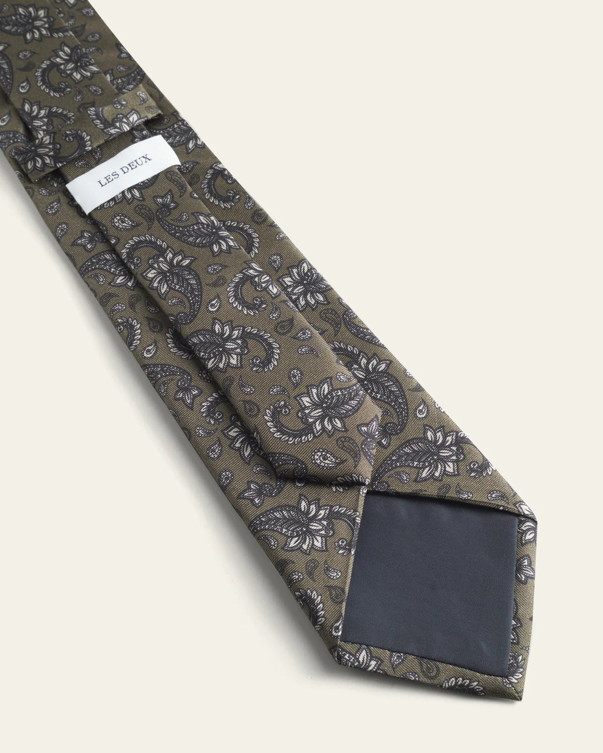 Les Deux Paisley Tie - Teak Brown Men's Accessories - Sloane Boutique