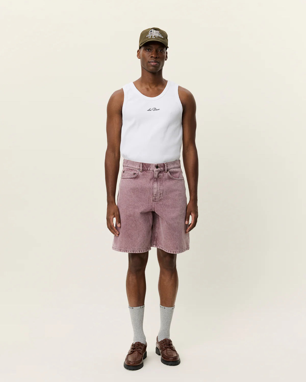 Les Deux Ryder Denim Shorts - Light Pink Men's Bottoms - Sloane Boutique