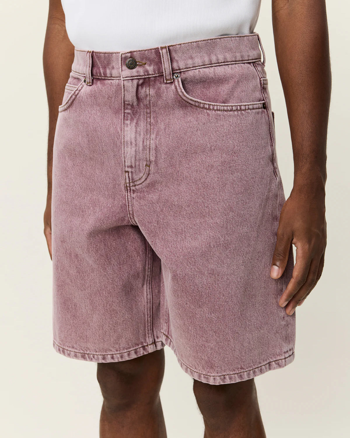 Les Deux Ryder Denim Shorts - Light Pink Men's Bottoms - Sloane Boutique