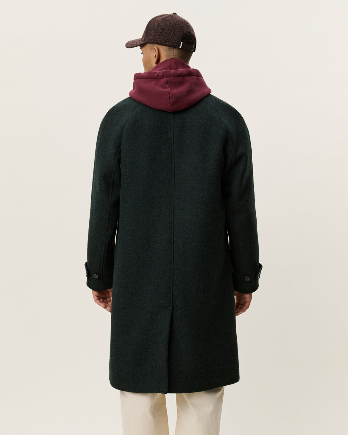 Les Deux Solid Wool Coat - Rosin Green Outerwear - Sloane Boutique