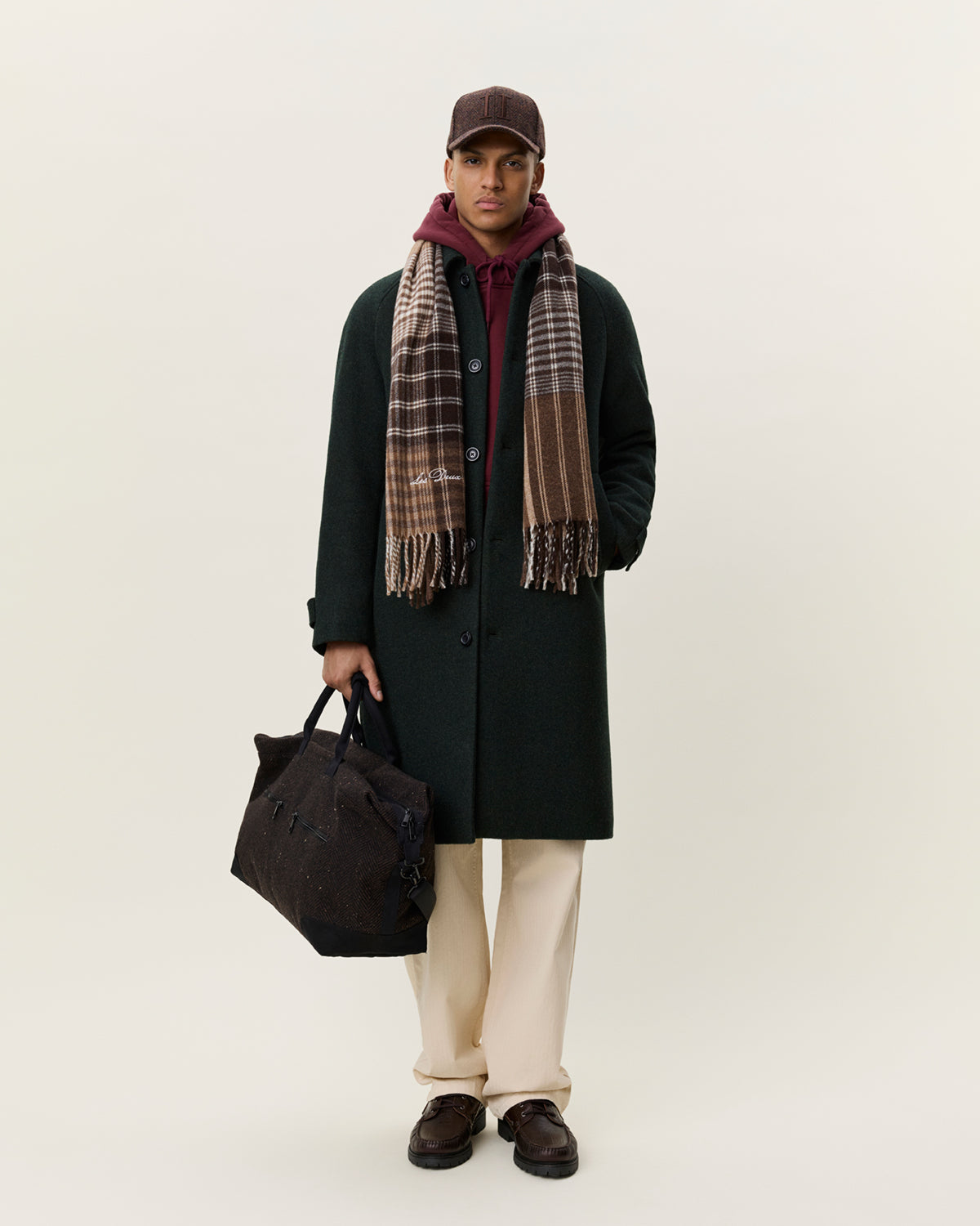 Les Deux Solid Wool Coat - Rosin Green Outerwear - Sloane Boutique